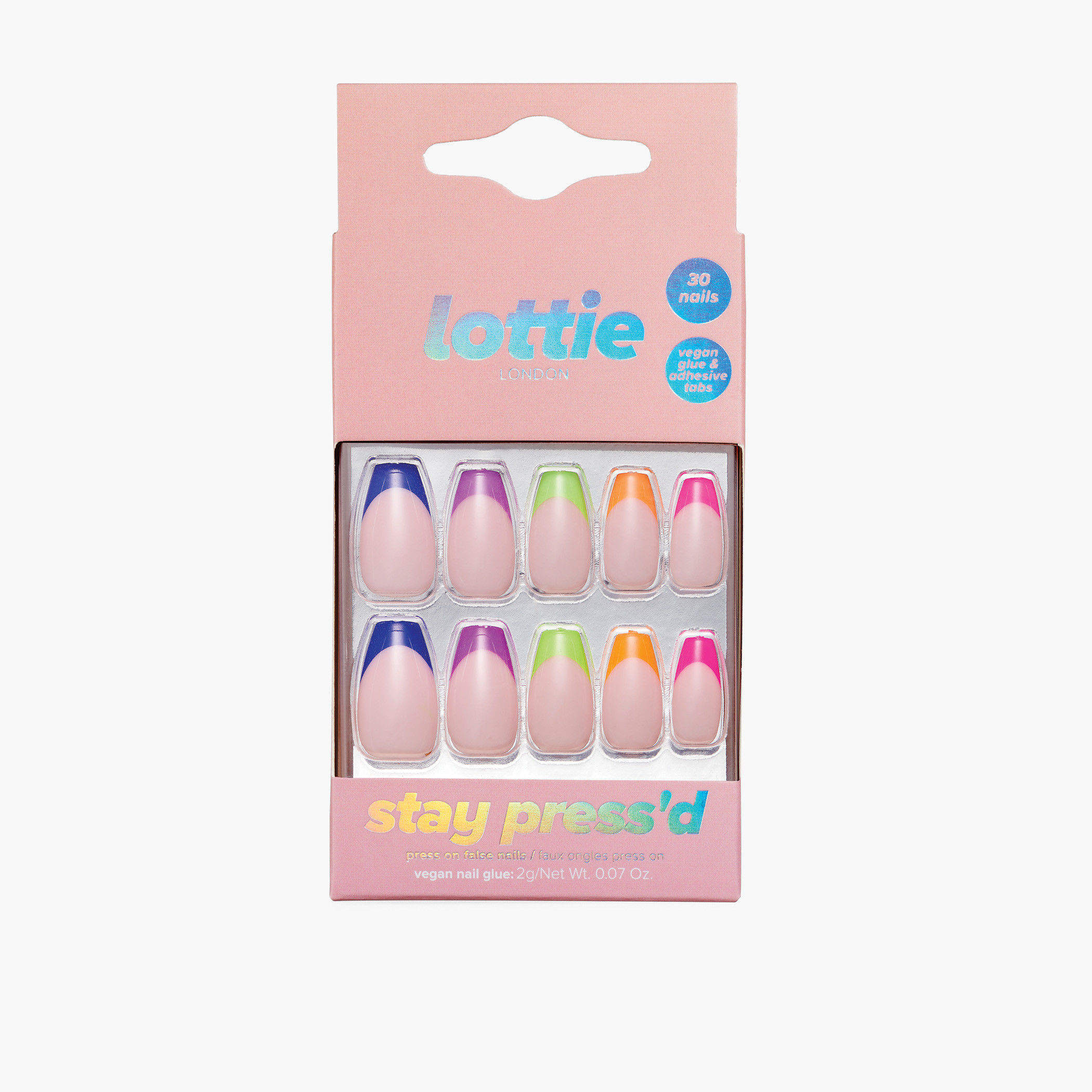 Lottie London Stay Press'd 30-Piece Press-On Nails Set-beautyandpersonalcare-makeup-nails-artificialnails-image-1