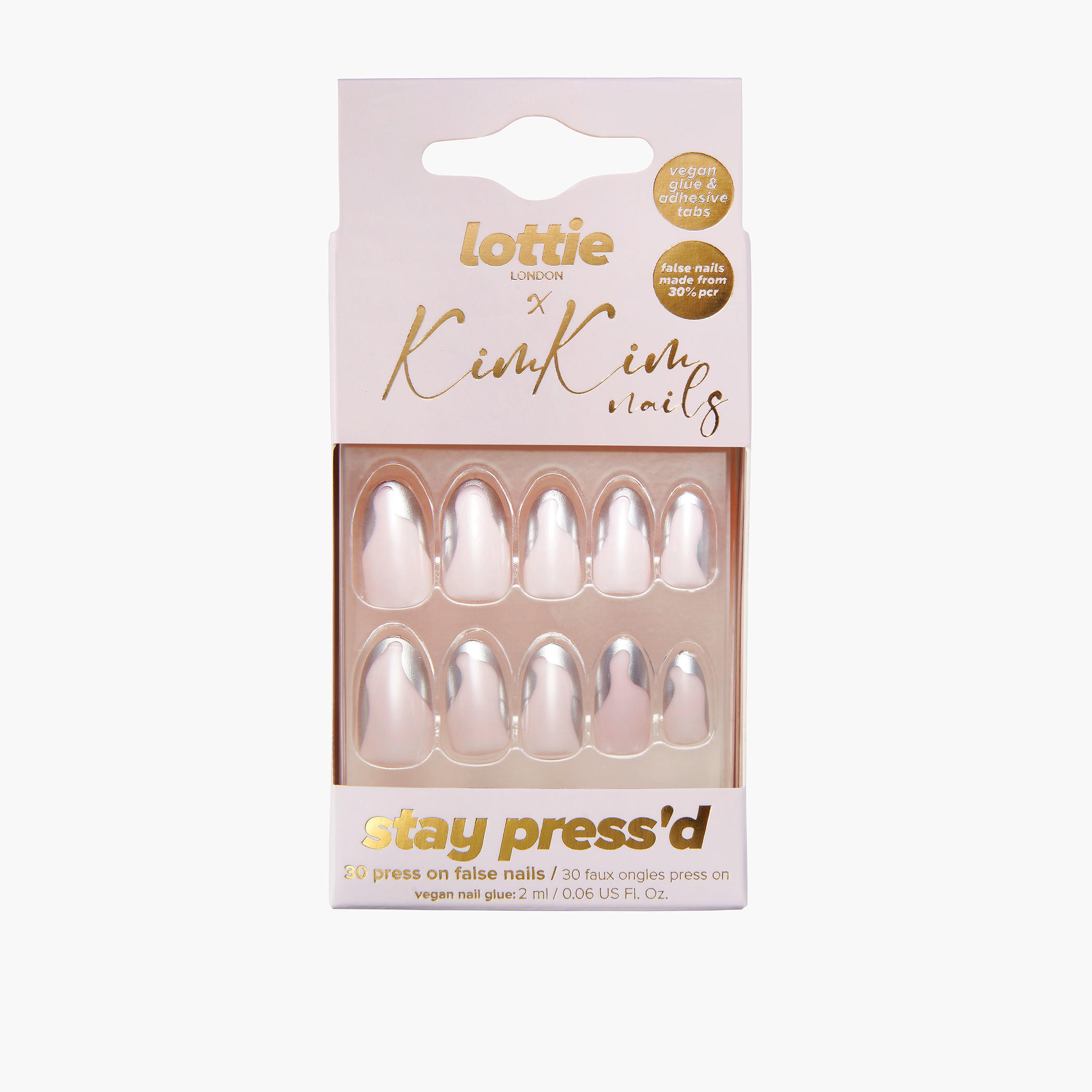 Lottie London X Kim Kim Stay Press'd 30-Piece Press-On Nails Set-beautyandpersonalcare-makeup-nails-artificialnails-image-1