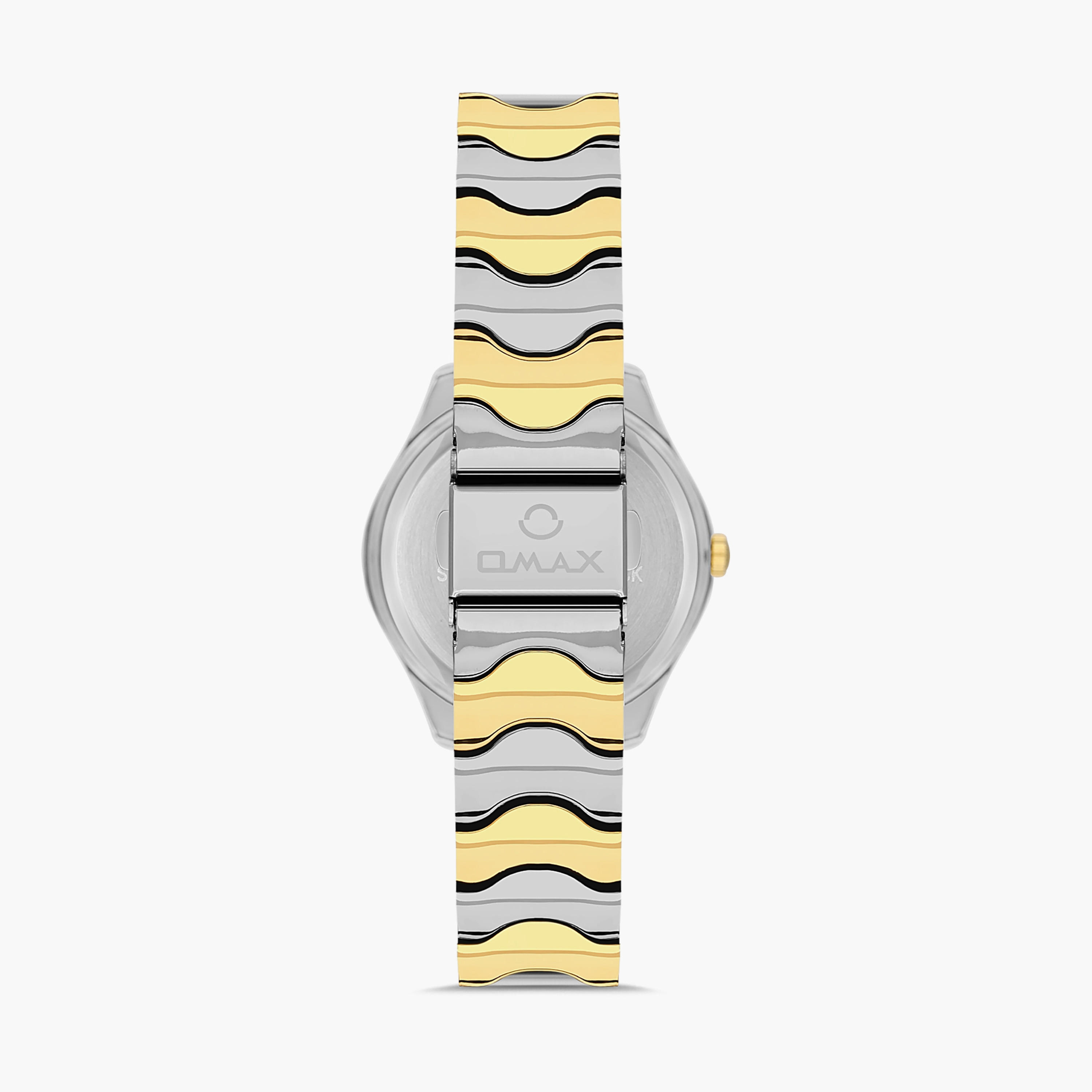 Omax Women's Silver & Gold Analog Stainless Steel Strap Watch | 00JSS024N001 | 36 MM-women-watchesandjewellery-watches-image-3