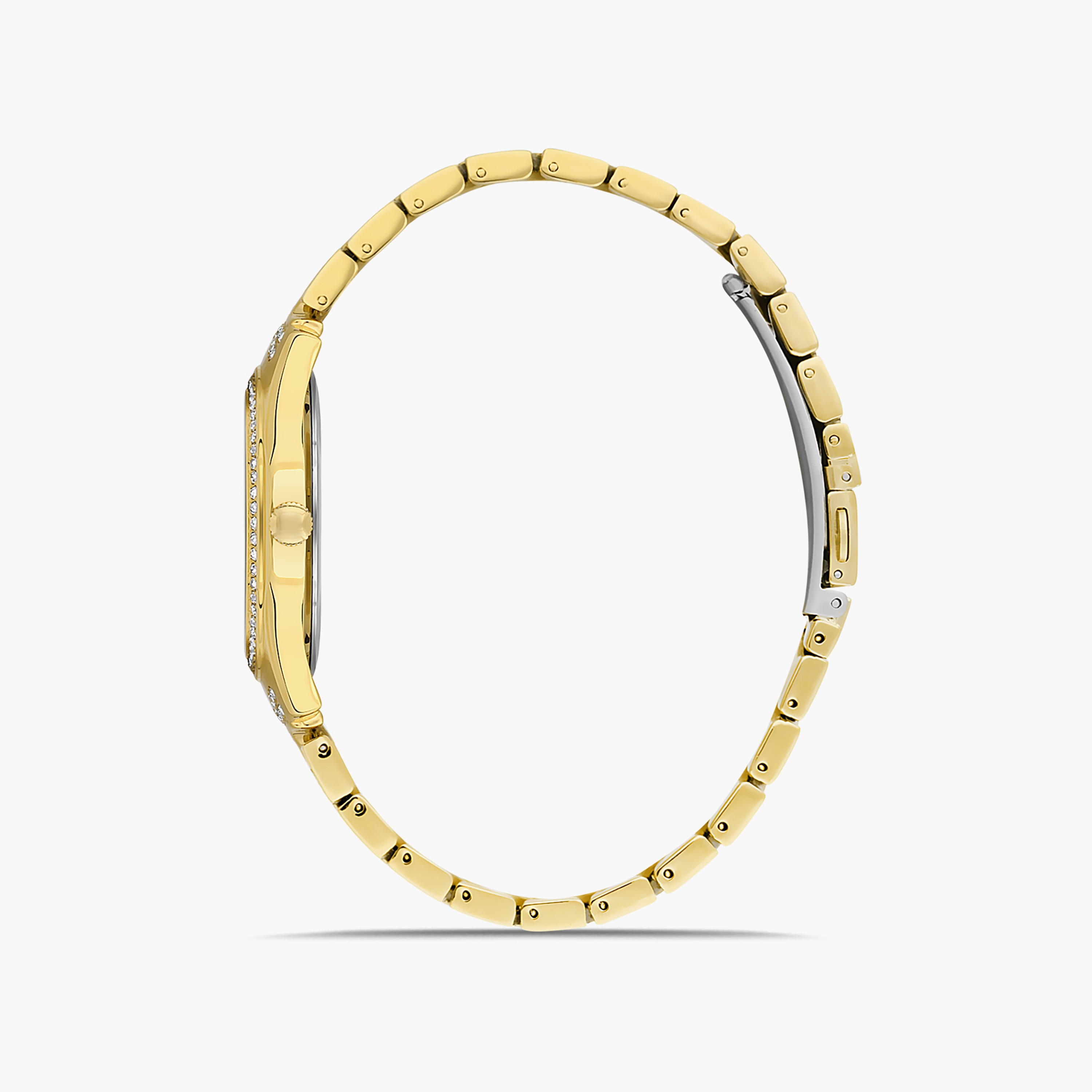 Omax Women's Silver & Gold Analog Stainless Steel Strap Watch | 00JSS024N001 | 36 MM-women-watchesandjewellery-watches-image-10