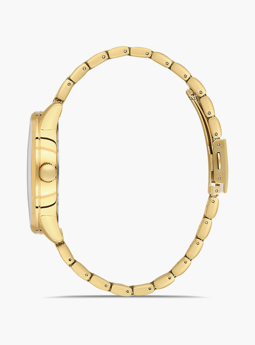 Omax Men's Gold Analog Stainless Steel Strap Watch | 00OED001Q001 | 44 MM-men-watchesandjewellery-watches-image-2