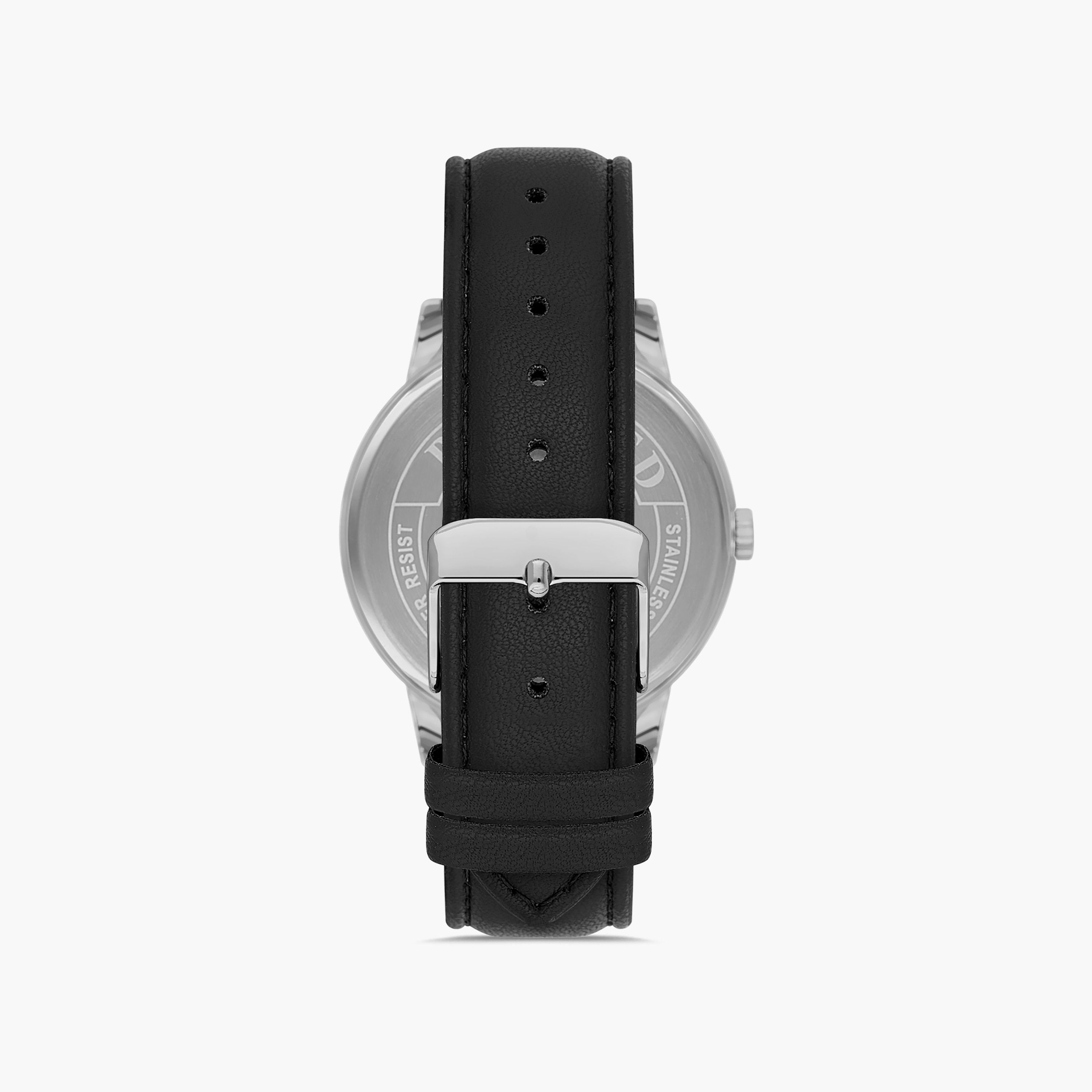 ساعة اوماكس للرجال بلون فضي مع انالوج بسوار جلدي | 00PR0045I002-men-watchesandjewellery-watches-image-3
