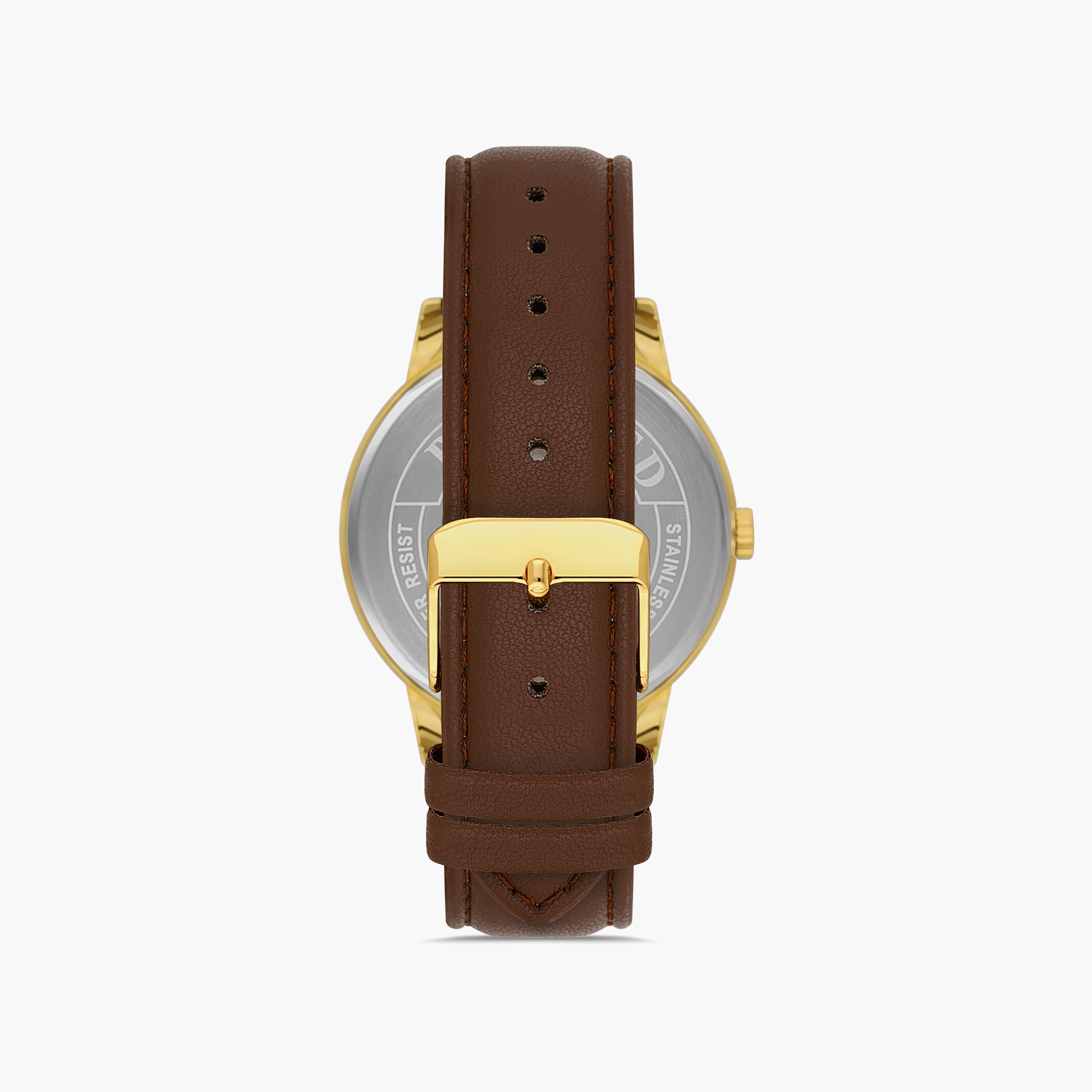ساعة اوماكس للرجال بلون ذهبي مع انالوج بسوار جلدي | 00PR0045Q001-men-watchesandjewellery-watches-image-3