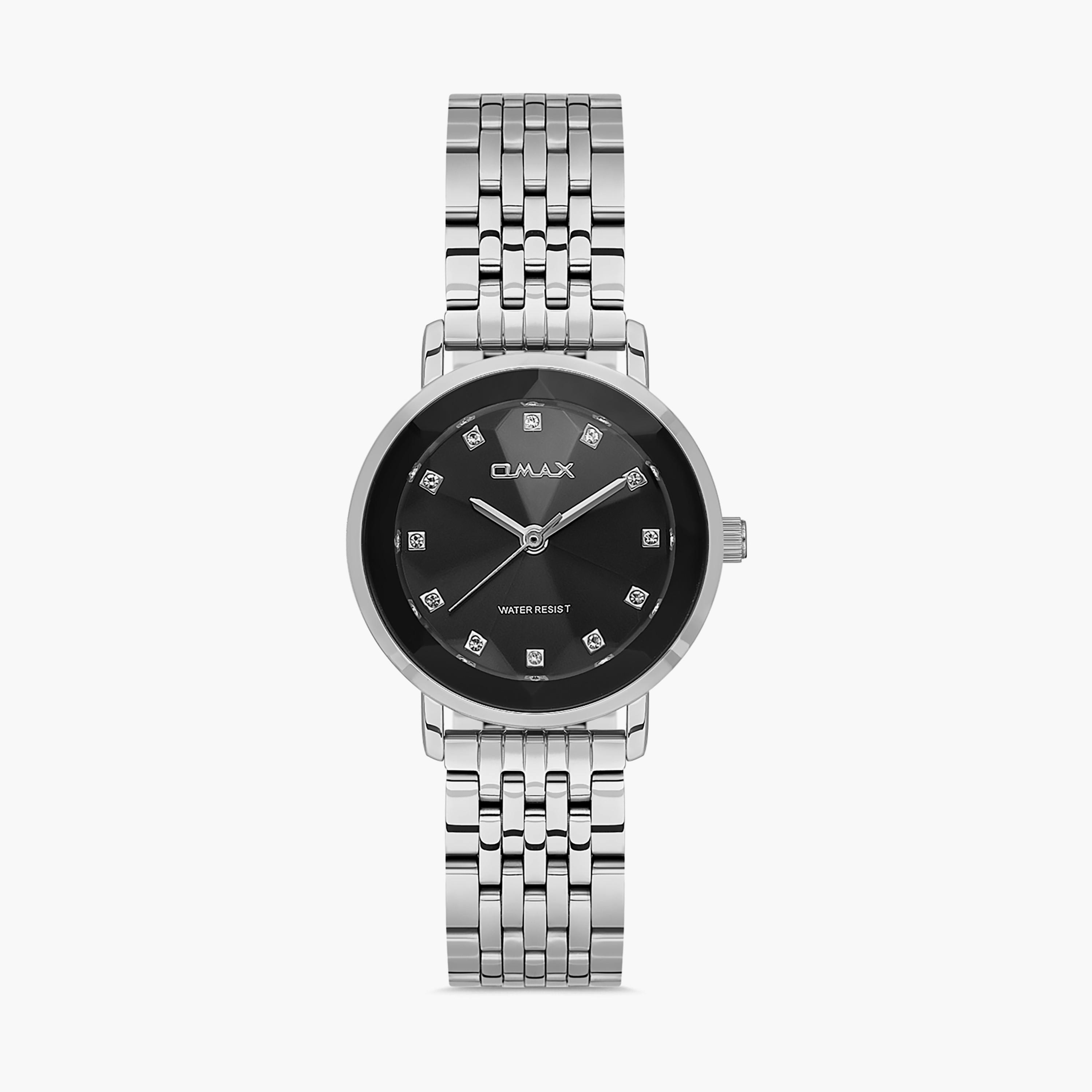 Omax Silver Analog Stainless Steel Strap Watch | 00ZMC002I002-women-watchesandjewellery-watches-image-1