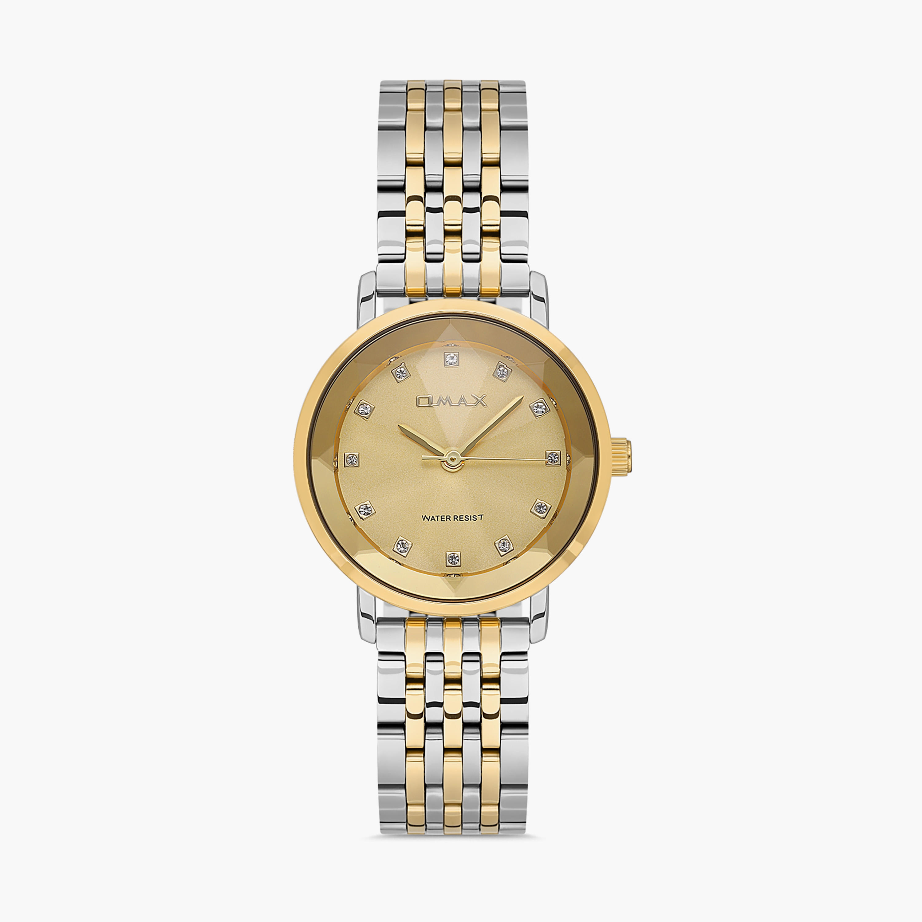 Omax Silver & Gold Analog Stainless Steel Strap Watch | 00ZMC002N001-women-watchesandjewellery-watches-image-1