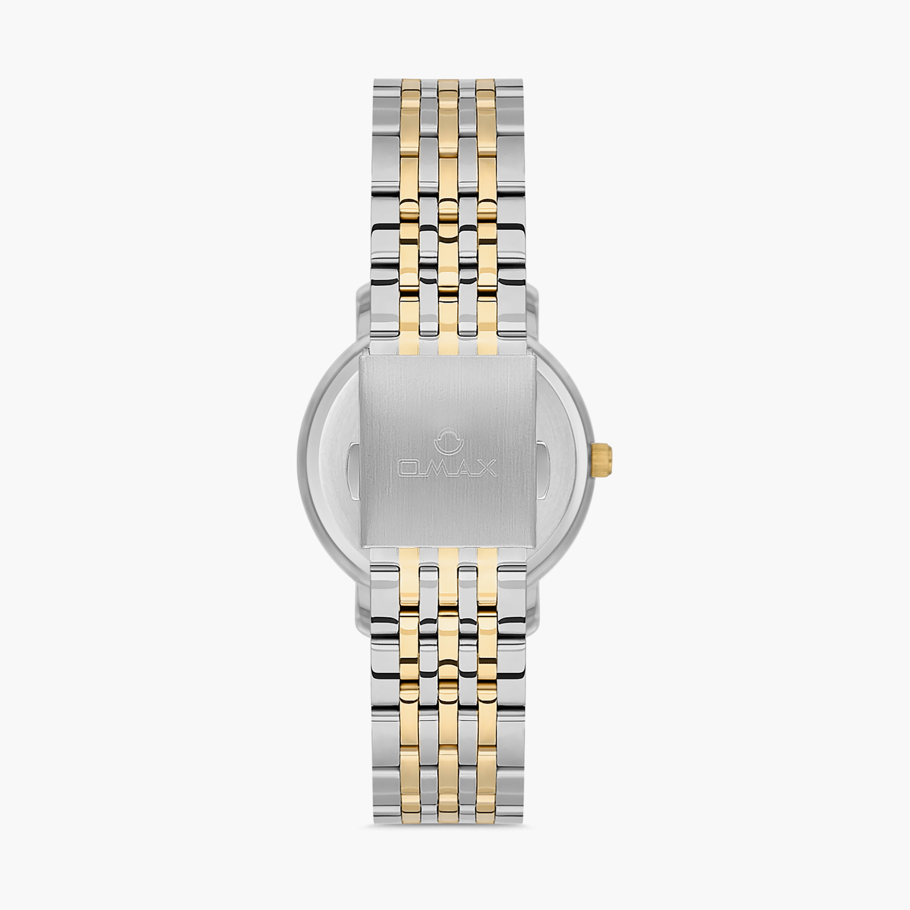 ساعة أوماكس أنالوج بسوار من الستانلس ستيل باللون الفضي والذهبي | 00ZMC002N008-women-watchesandjewellery-watches-image-3