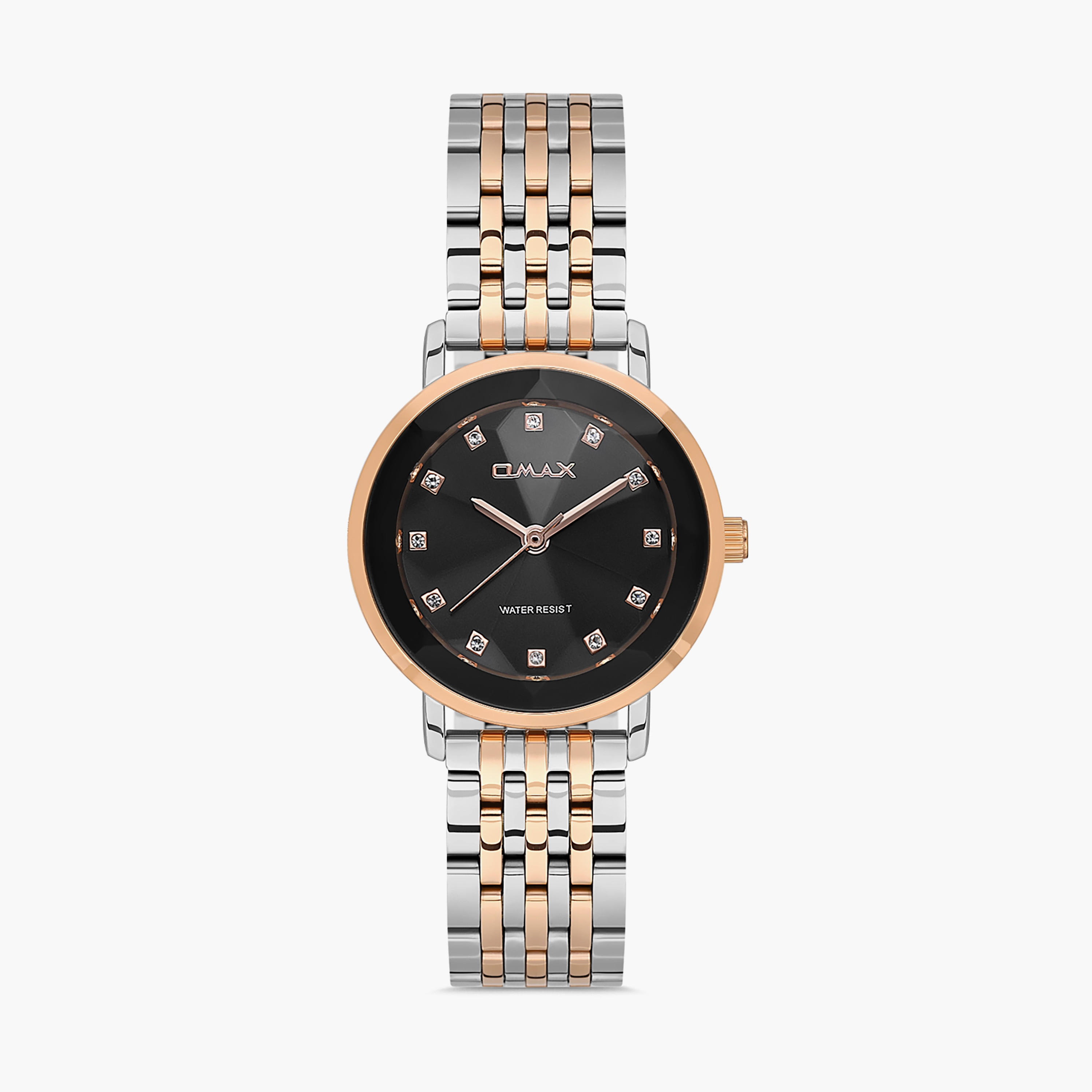 Omax Silver & Gold Analog Stainless Steel Strap Watch | 00ZMC002N012 | 32 MM-women-watchesandjewellery-watches-image-1