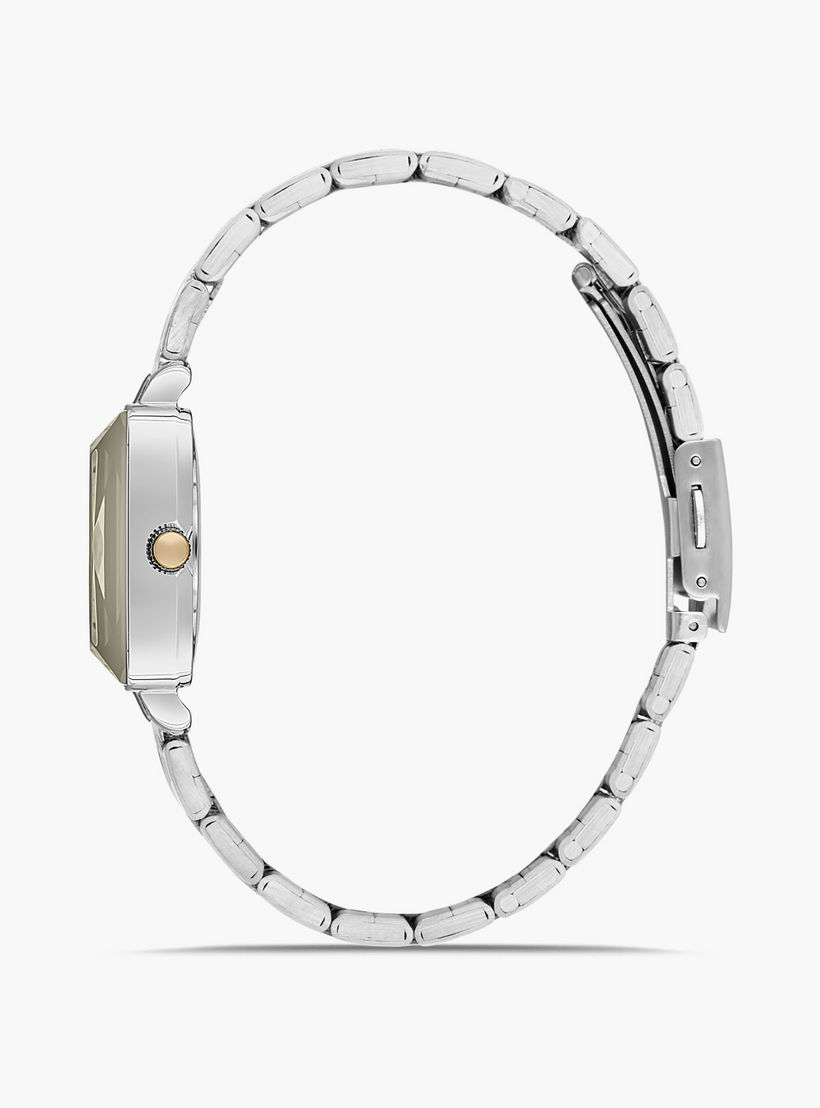 Omax Silver & Gold Analog Stainless Steel Strap Watch | 00ZMS002N001 | 26 MM-women-watchesandjewellery-watches-image-2