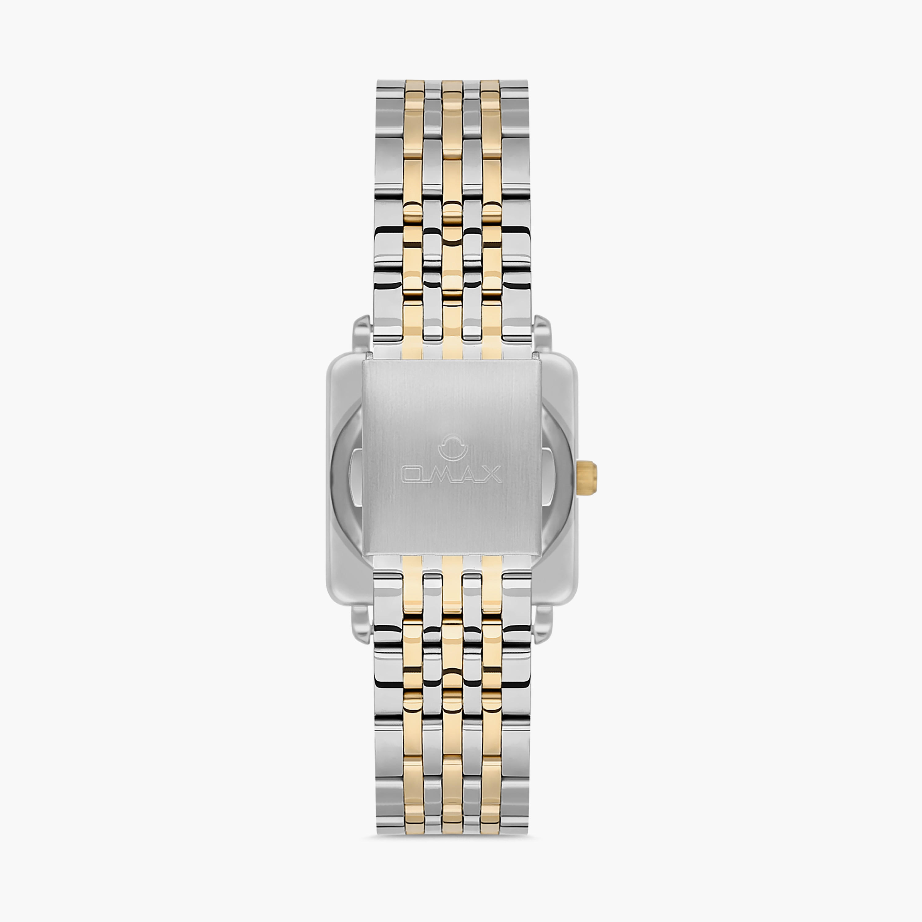Omax Silver & Gold Analog Stainless Steel Strap Watch | 00ZMS002N001 | 26 MM-women-watchesandjewellery-watches-image-3