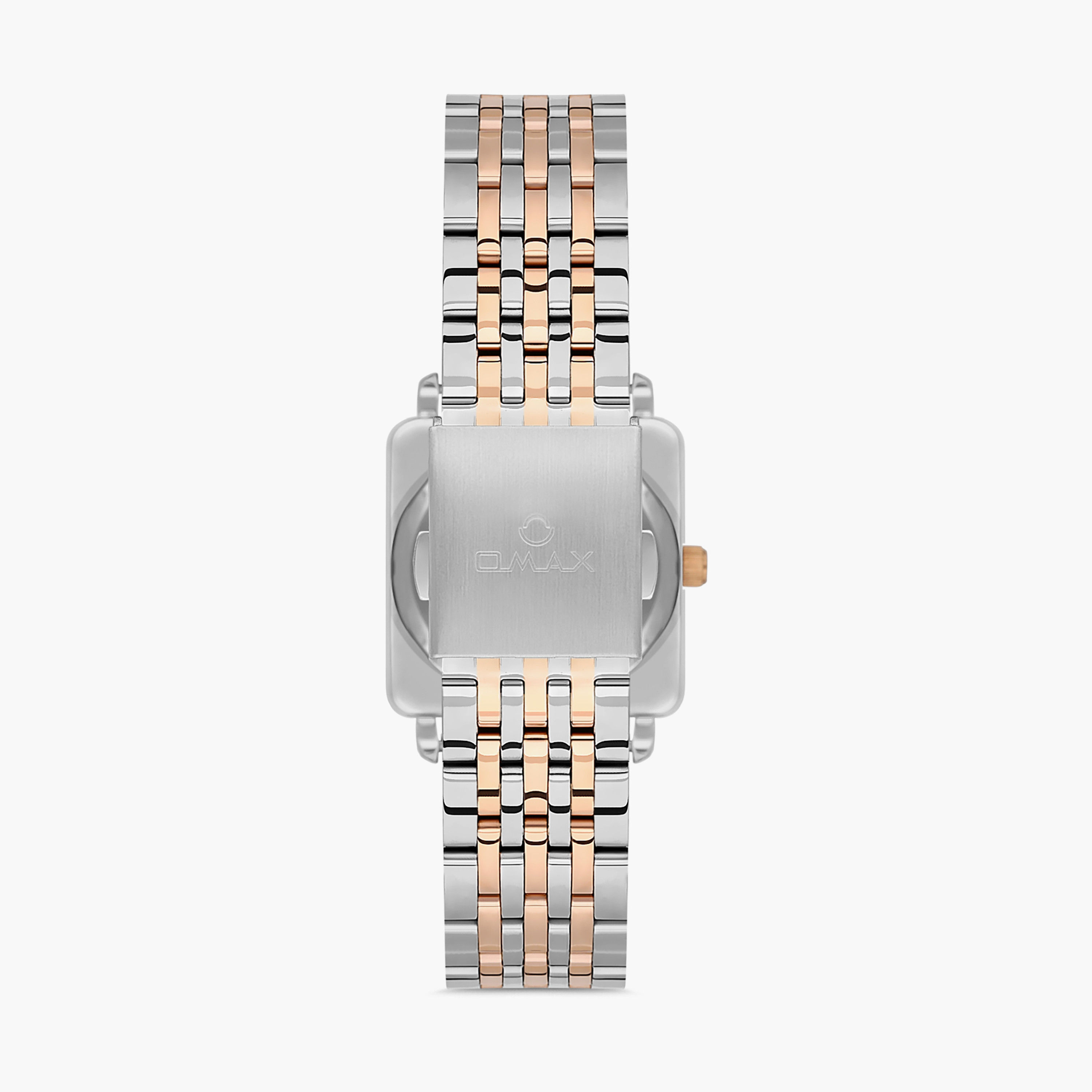 Omax Silver & Gold Analog Stainless Steel Strap Watch | 00ZMS002N012 | 26 MM-women-watchesandjewellery-watches-image-3
