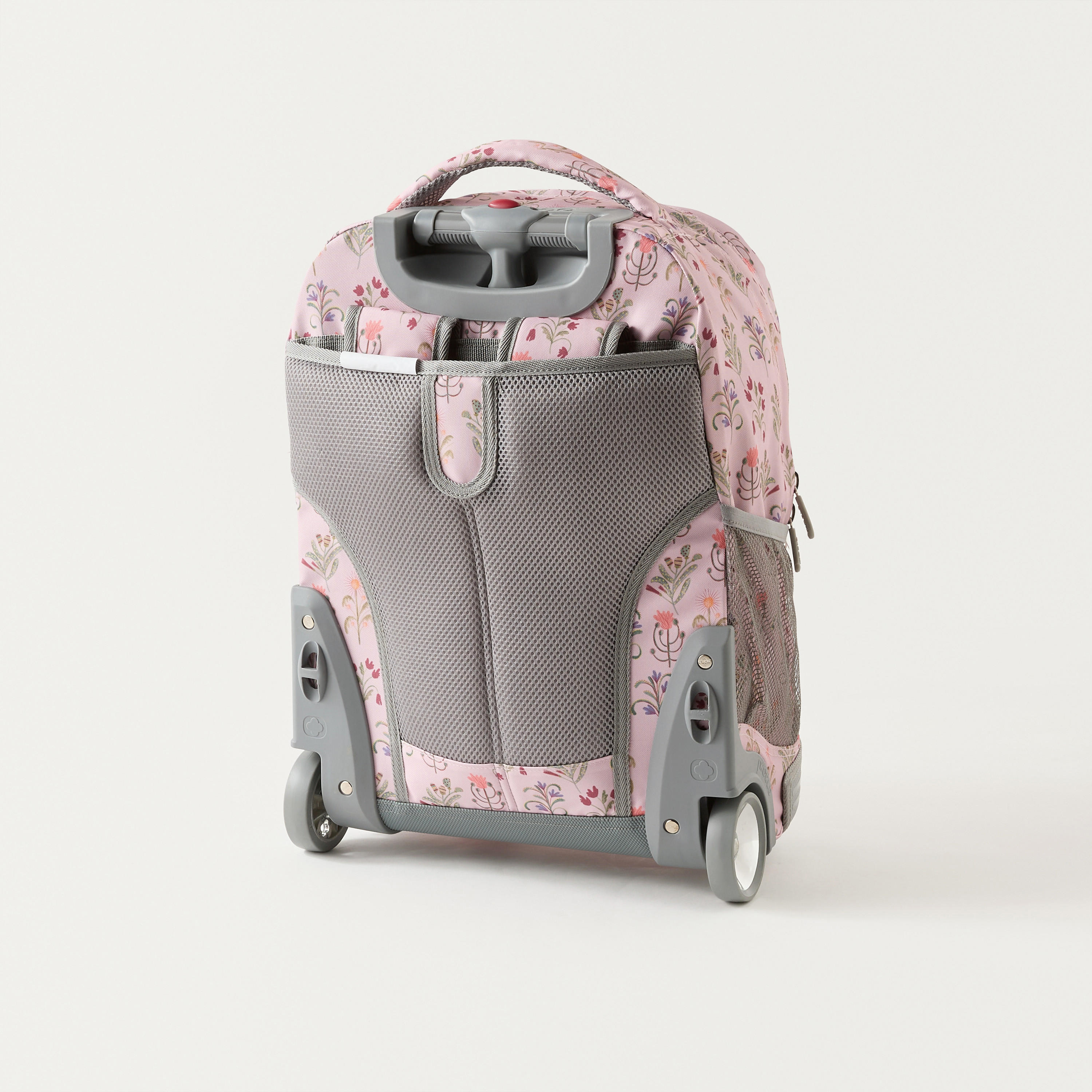 J World Floral Print 18-inch Trolley Backpack with Wheels - 21x32x46 cms-school-bagsandbackpacks-trolleybags-image-4