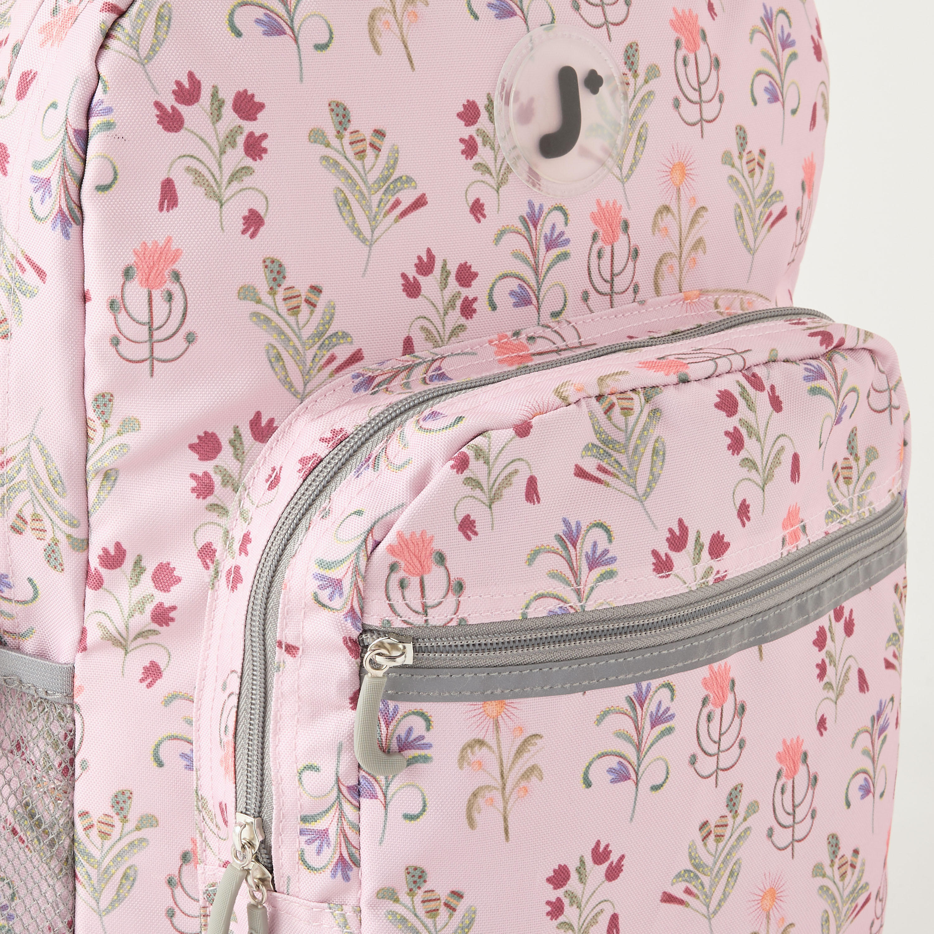 J World Floral Print 18-inch Trolley Backpack with Wheels - 21x32x46 cms-school-bagsandbackpacks-trolleybags-image-5