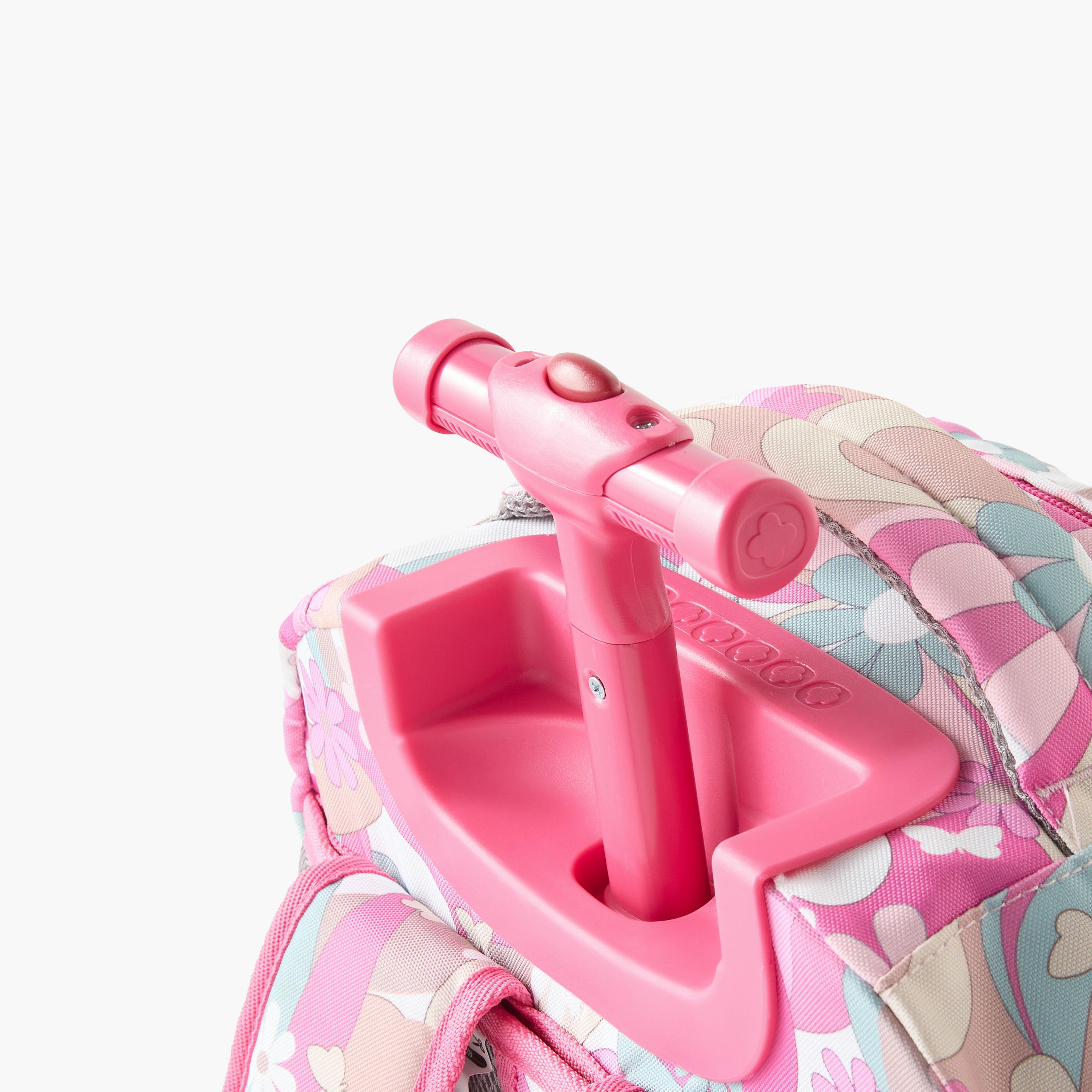 شنطة ظهر ترولي 18 بوصة بطبعات زهرية ومقبض قابل للسحب من جي وورلد - 21x32x46 سم-school-bagsandbackpacks-trolleybags-image-10