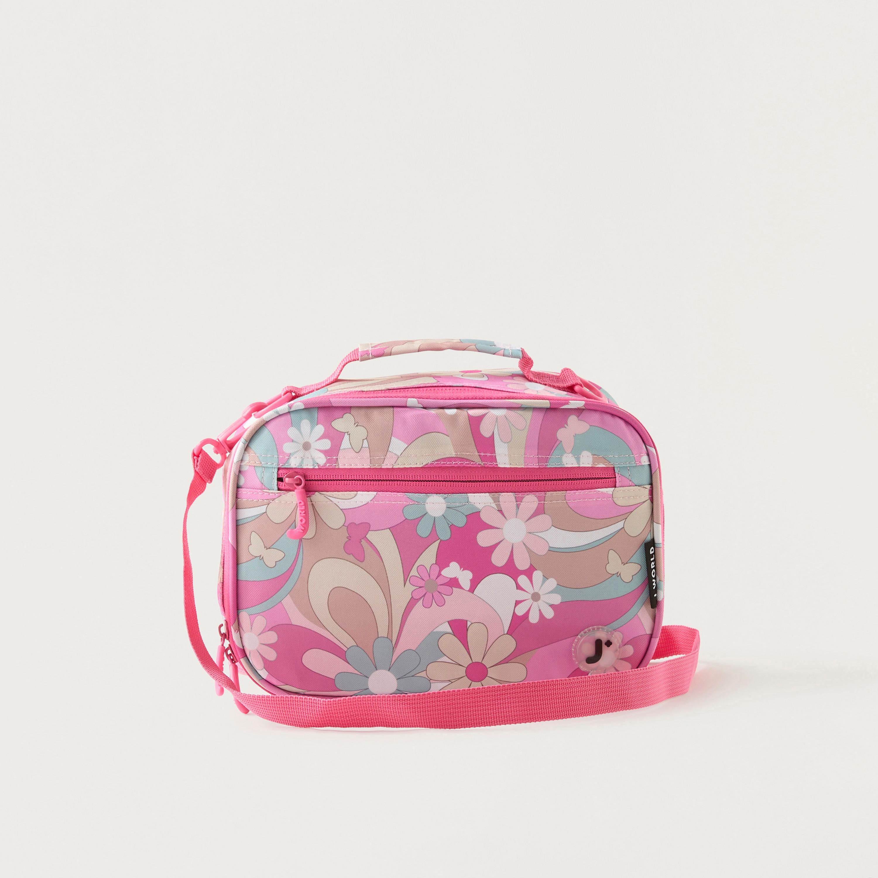 J World Floral Print Lunch Bag with Detachable Strap-school-lunchessentials-lunchbags-image-1