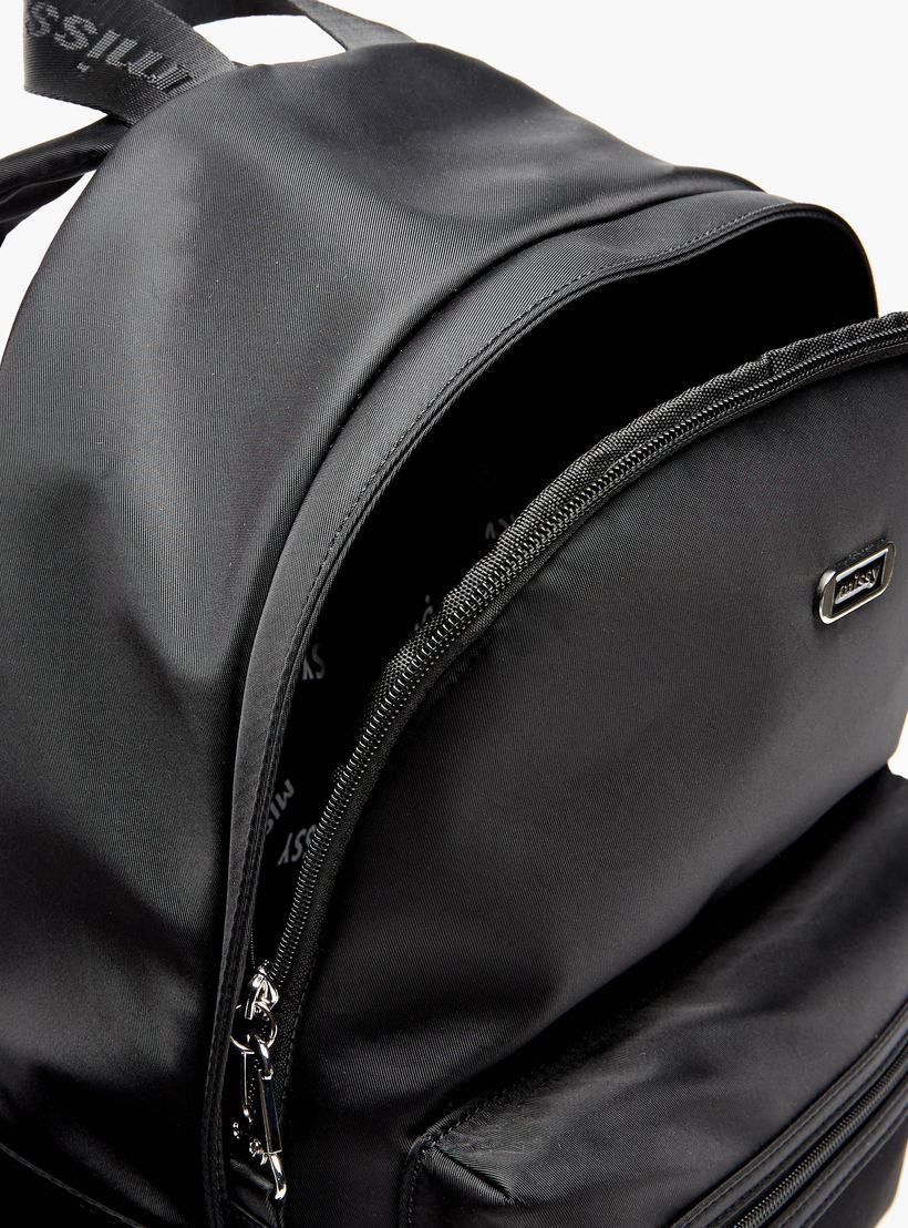 Missy Solid Backpack with Zip Closure and Adjustable Strap-women-bagsandwallets-backpacks-image-6