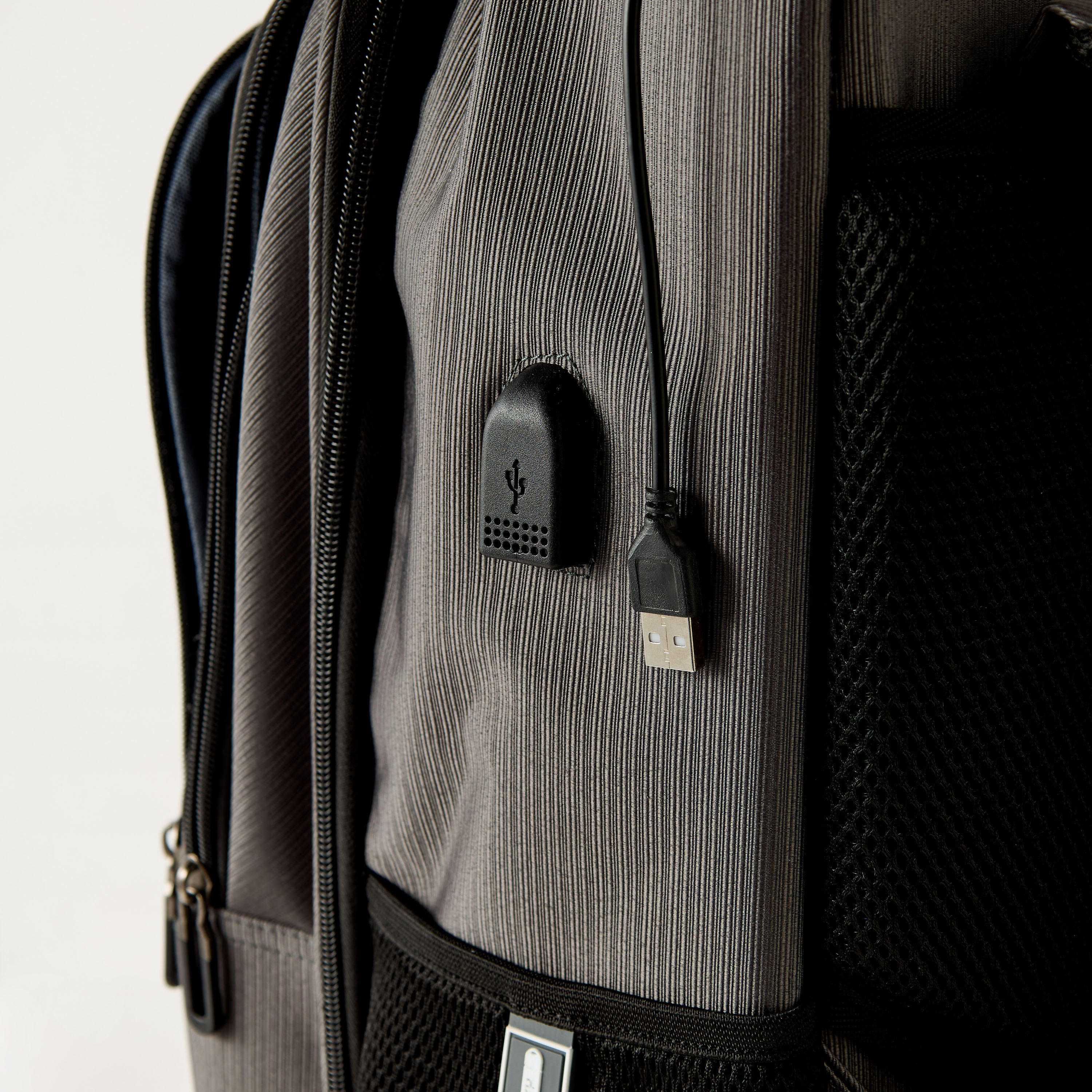 Textured 18-inch Trolley Backpack with Retractable Handle - 47x33x21 cm-school-bagsandbackpacks-trolleybags-image-10