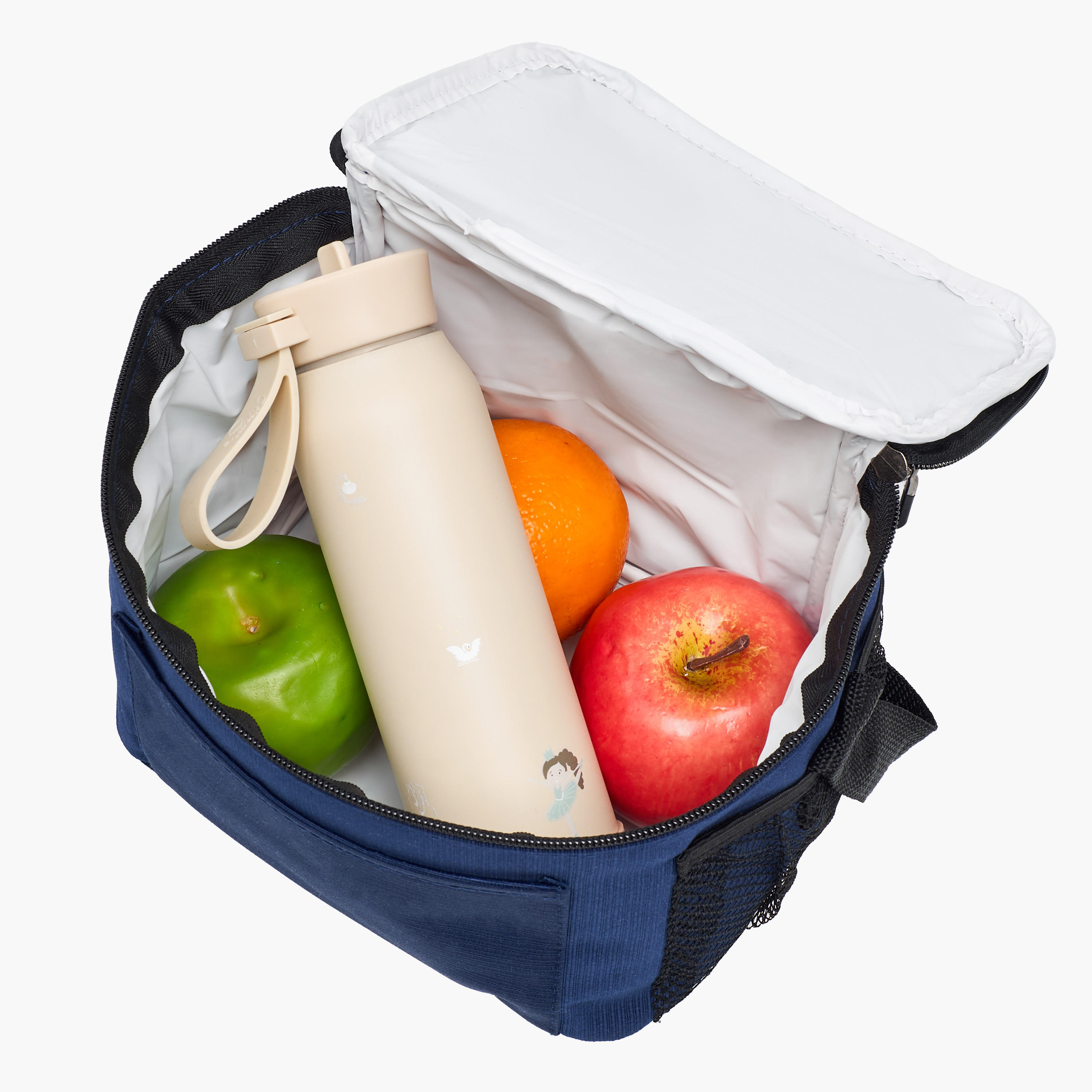 شنطة غداء سادة بجيوب جانبية وسحاب إغلاق-school-lunchessentials-lunchbags-image-4