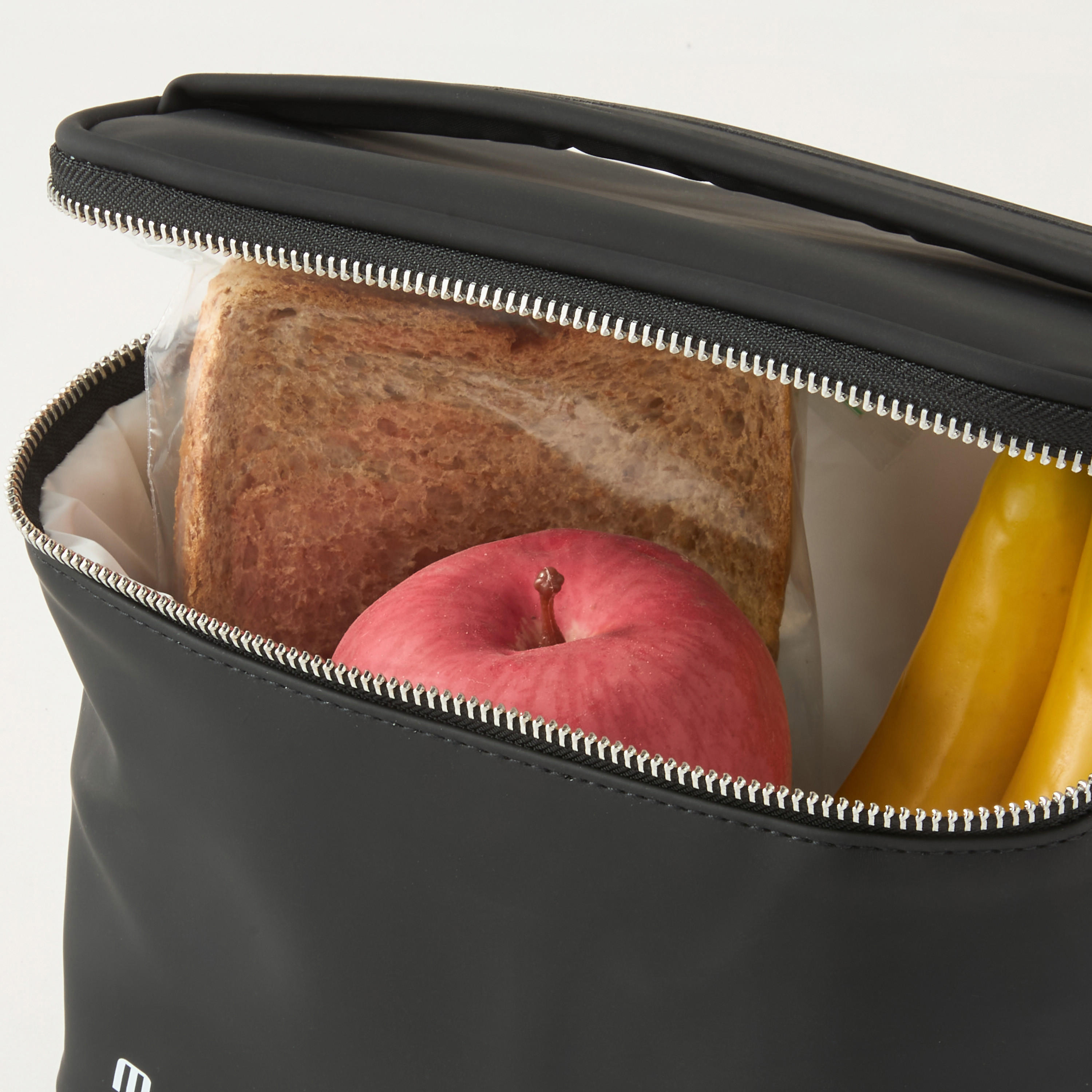 Monocromo Solid Lunch Bag with Top Handle and Zip Closure-school-lunchessentials-lunchbags-image-4