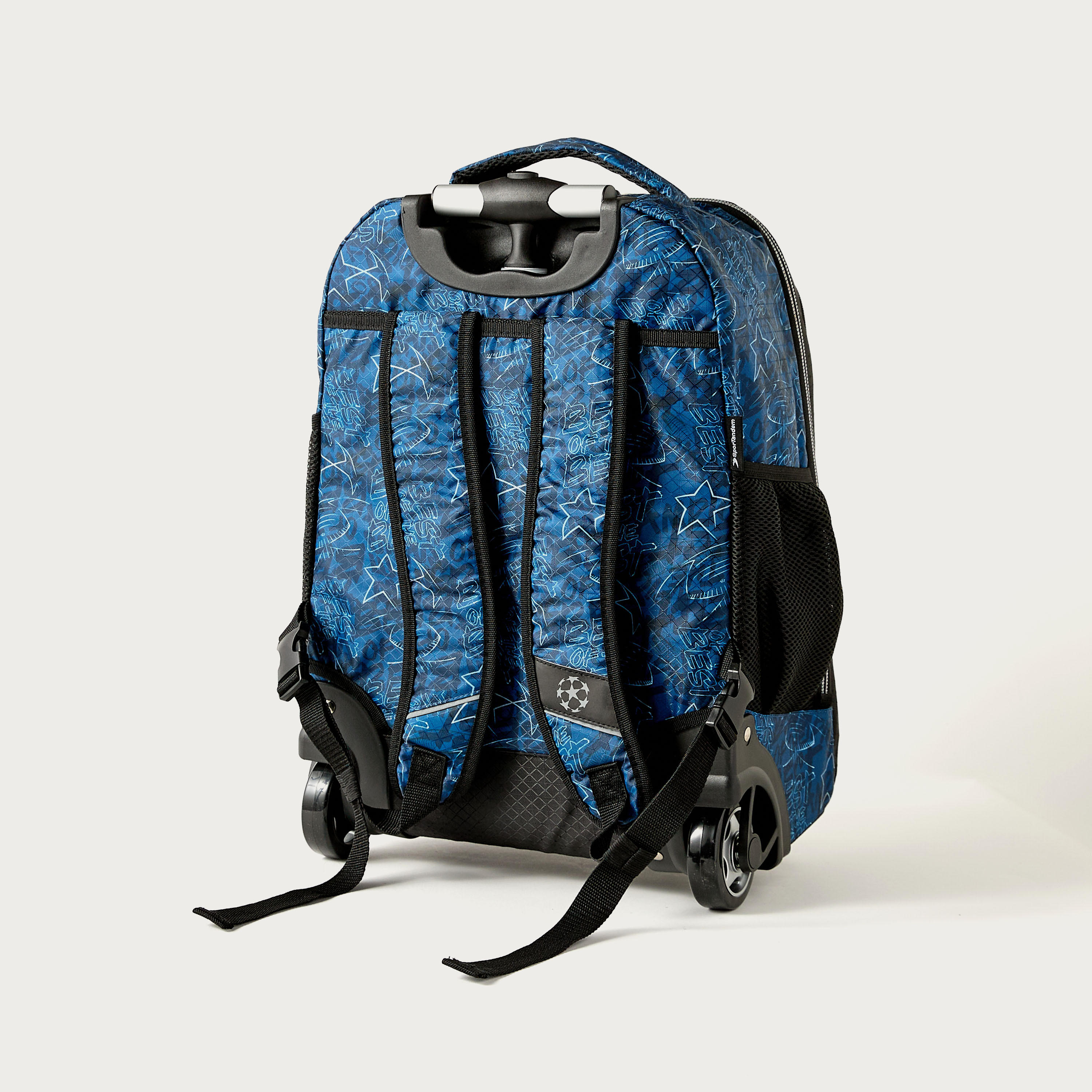Champions League Football Print 18-inch Trolley Backpack with Wheels - 35x23x51 cms-school-bagsandbackpacks-trolleybags-image-5