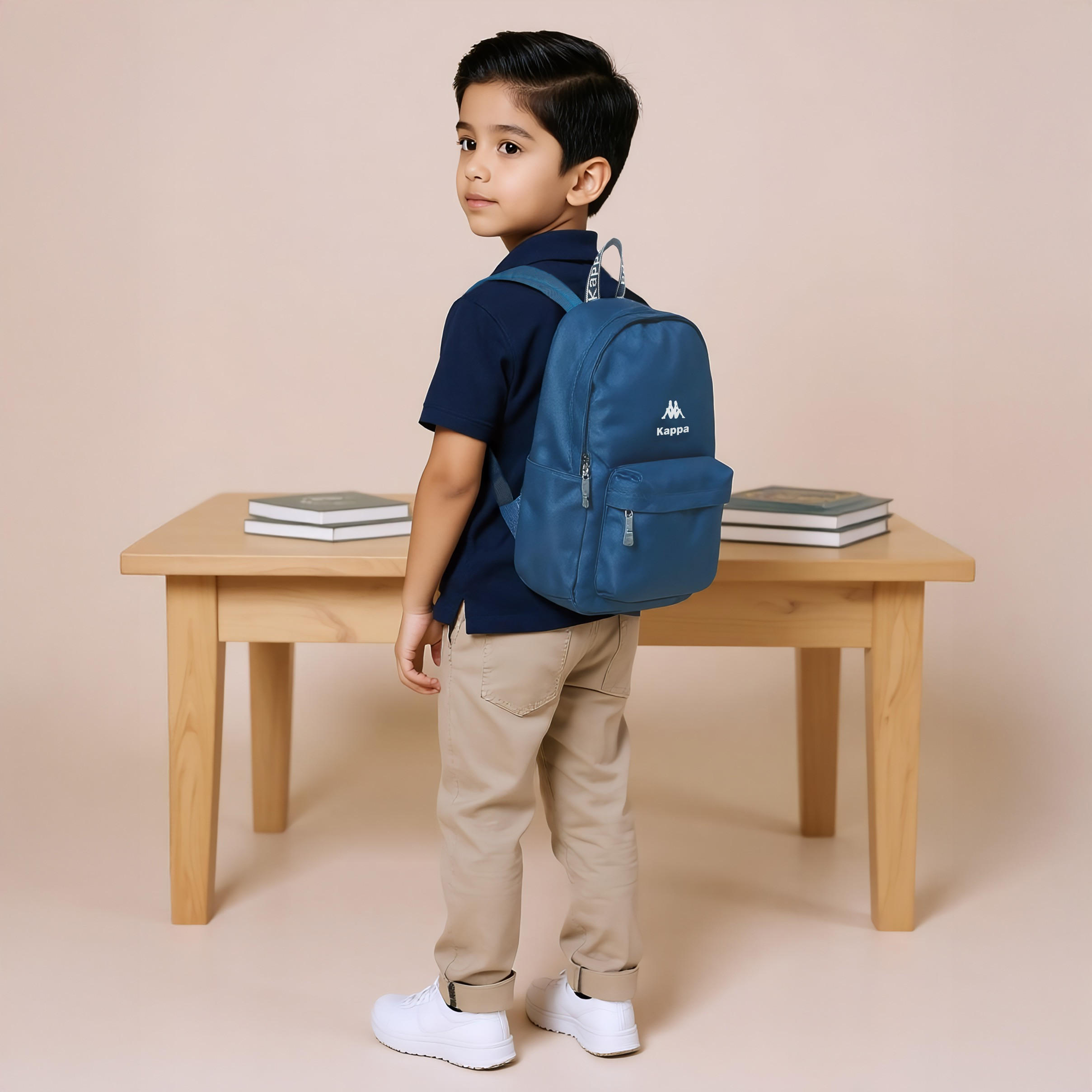 Kappa Logo Detail Backpack with Adjustable Shoulder Straps-school-bagsandbackpacks-backpacks-image-2