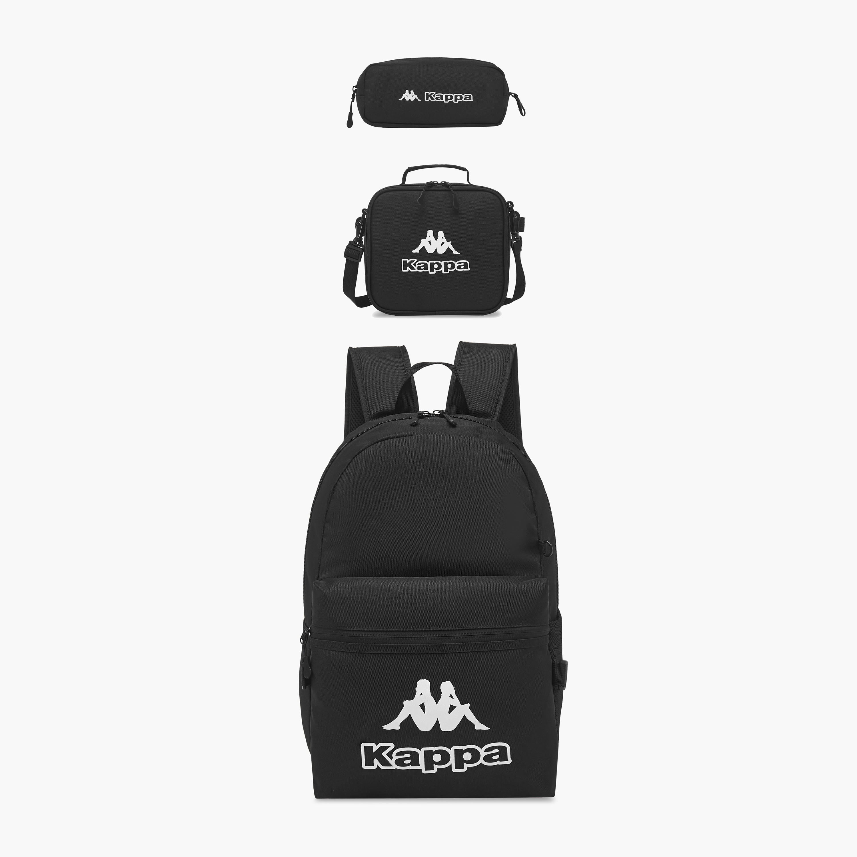 Kappa Logo Print Backpack with Lunch Bag and Pencil Case set-cpkids-backtoschool-schoolbagsandbackpacks-backpacks-image-1