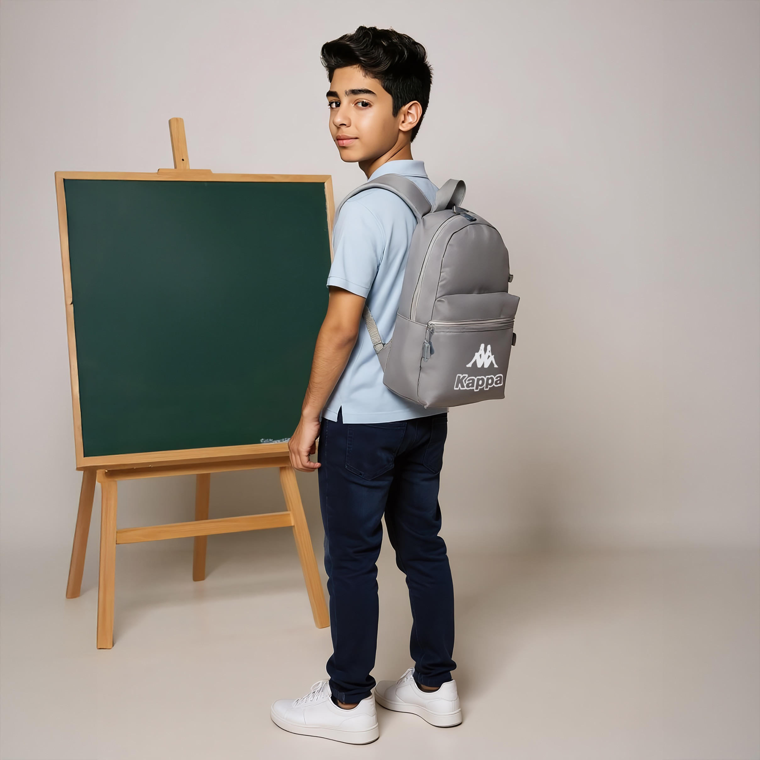 Kappa Logo Print Backpack with Lunch Bag and Pencil Case set-cpkids-backtoschool-schoolbagsandbackpacks-backpacks-image-2