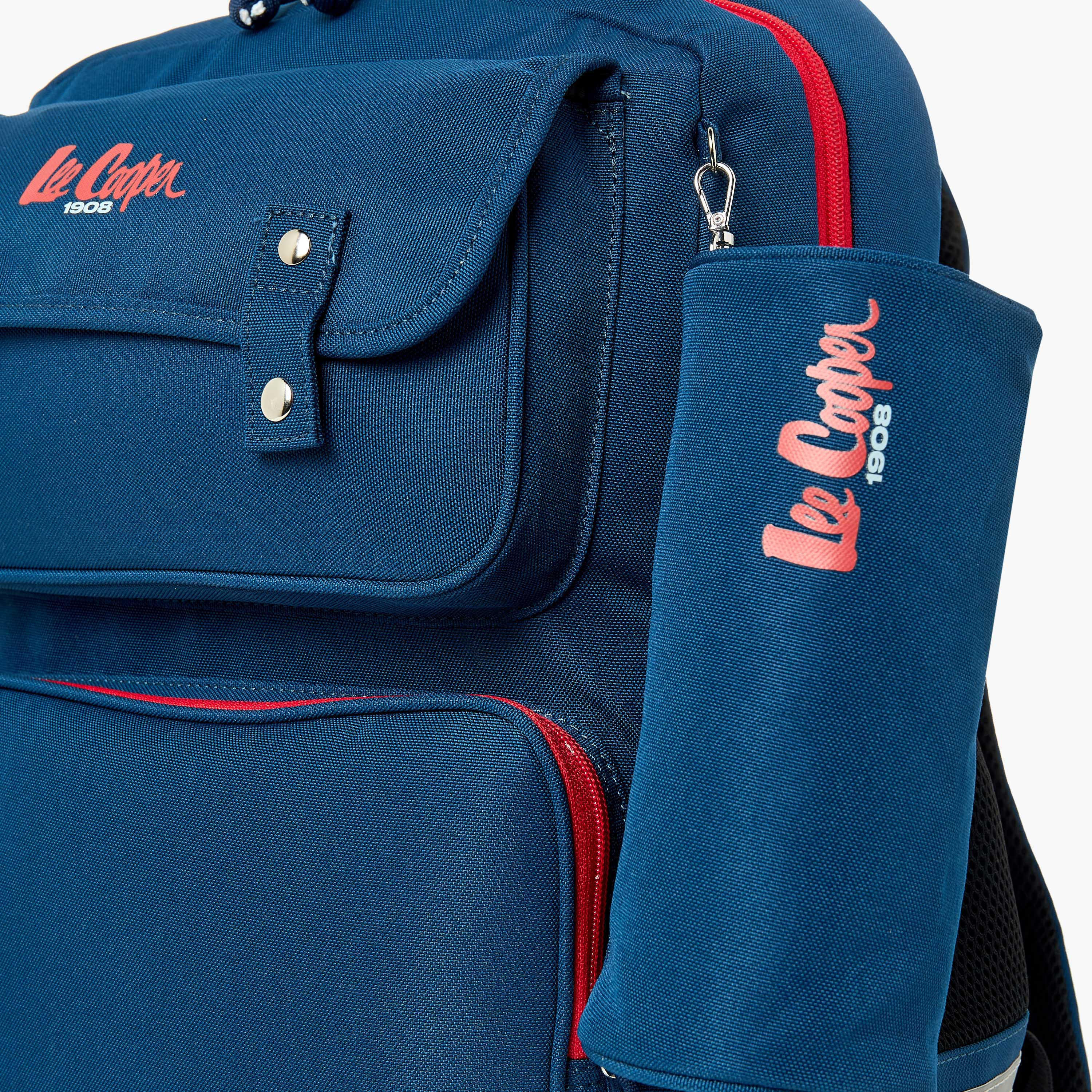Lee Cooper Printed Backpack with Lunch Bag and Pencil Pouch-school-bagsandbackpacks-sets-image-12