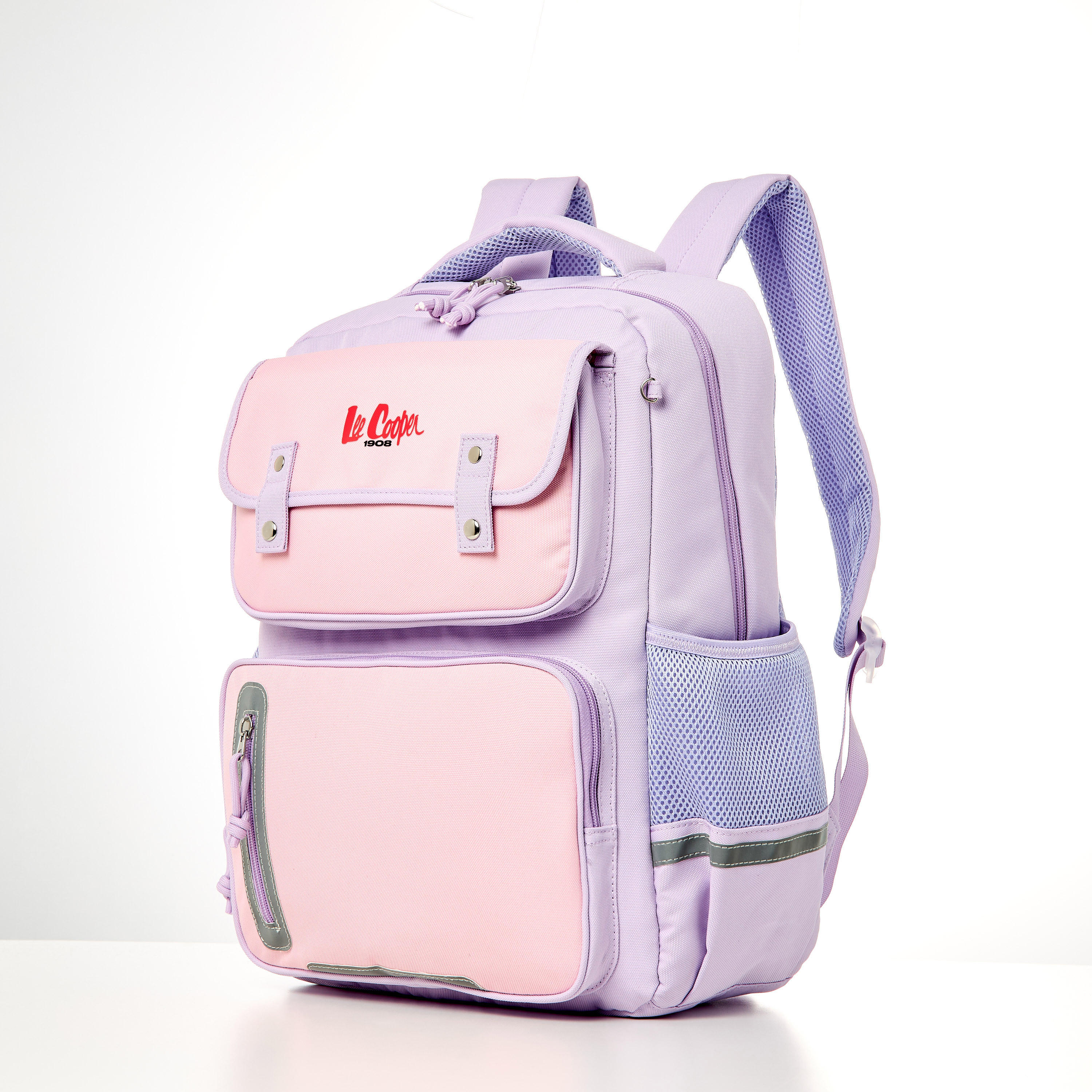 Lee Cooper Printed Backpack with Lunch Bag and Pencil Pouch-school-bagsandbackpacks-sets-image-2