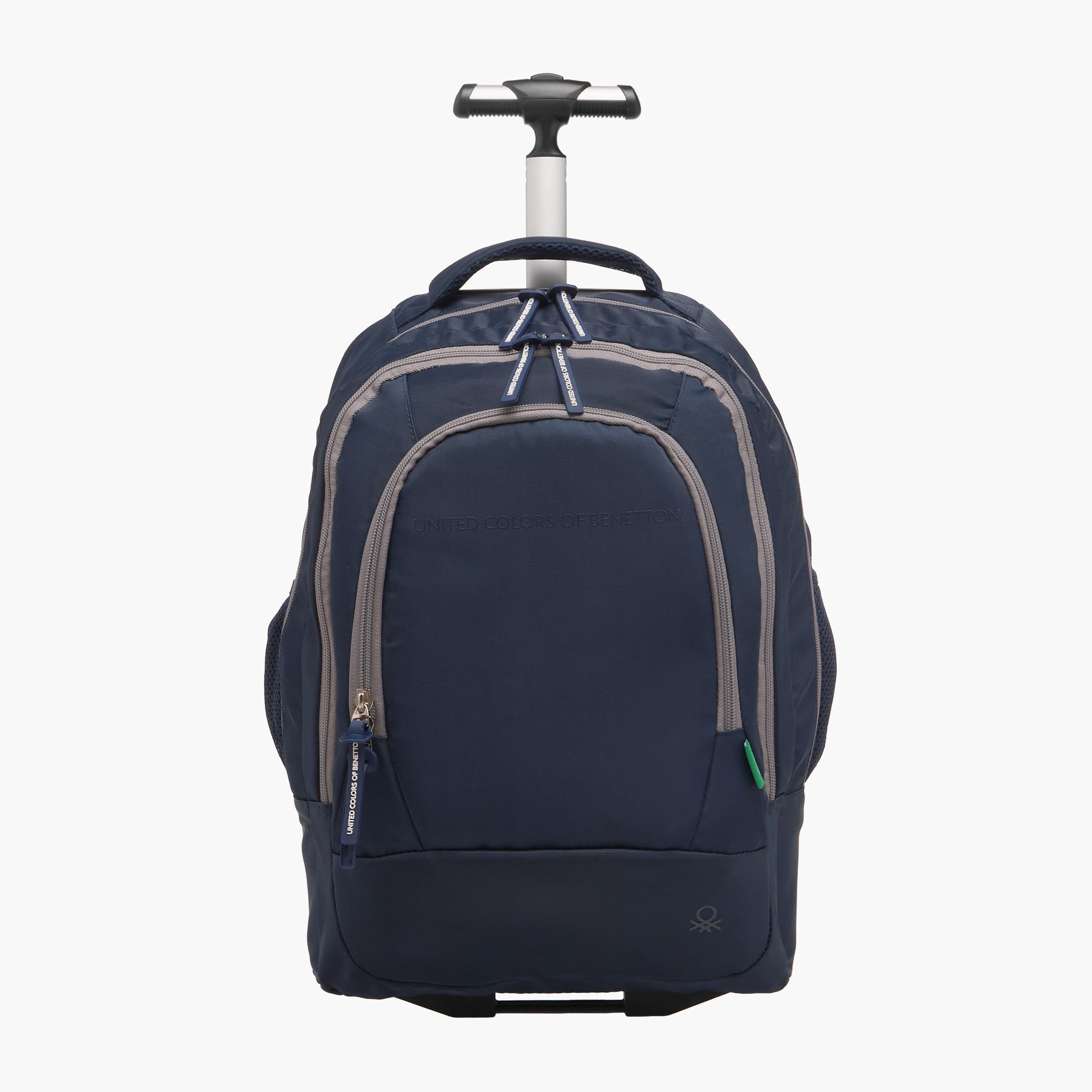 UCB Solid 18-inch Trolley Backpack with Retractable Handle - 30x16x46 cms-school-bagsandbackpacks-trolleybags-image-1