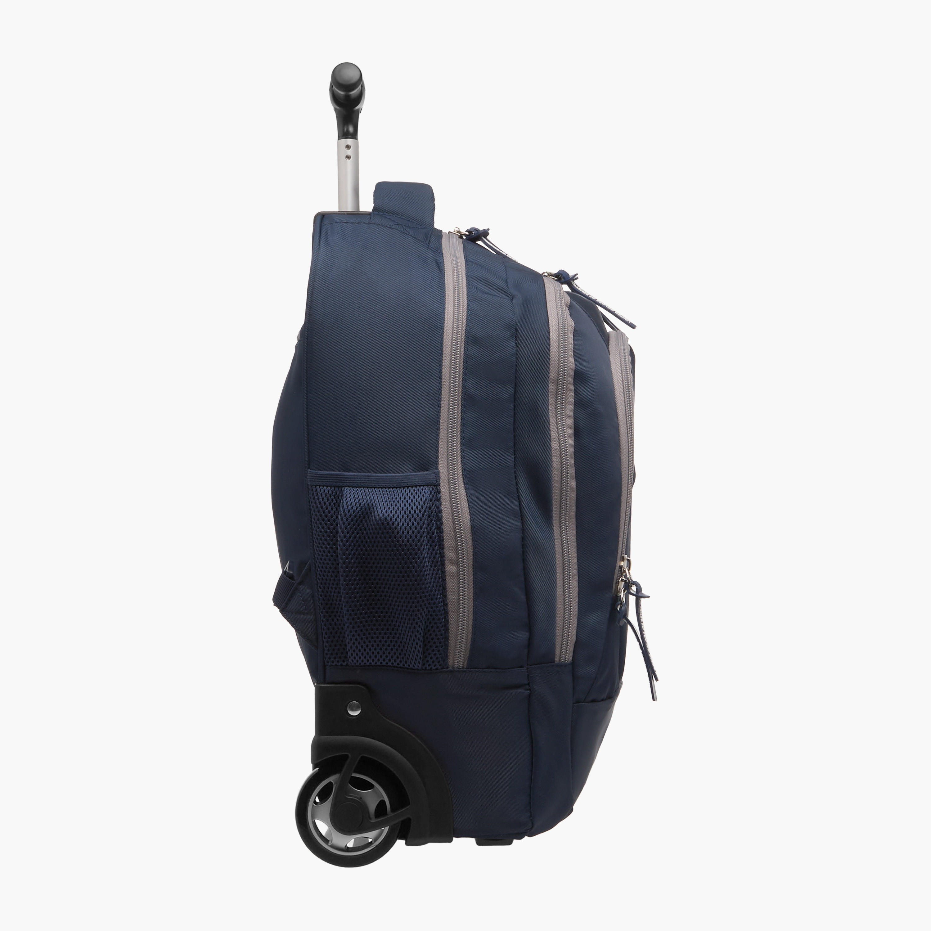 UCB Solid 18-inch Trolley Backpack with Retractable Handle - 30x16x46 cms-school-bagsandbackpacks-trolleybags-image-4