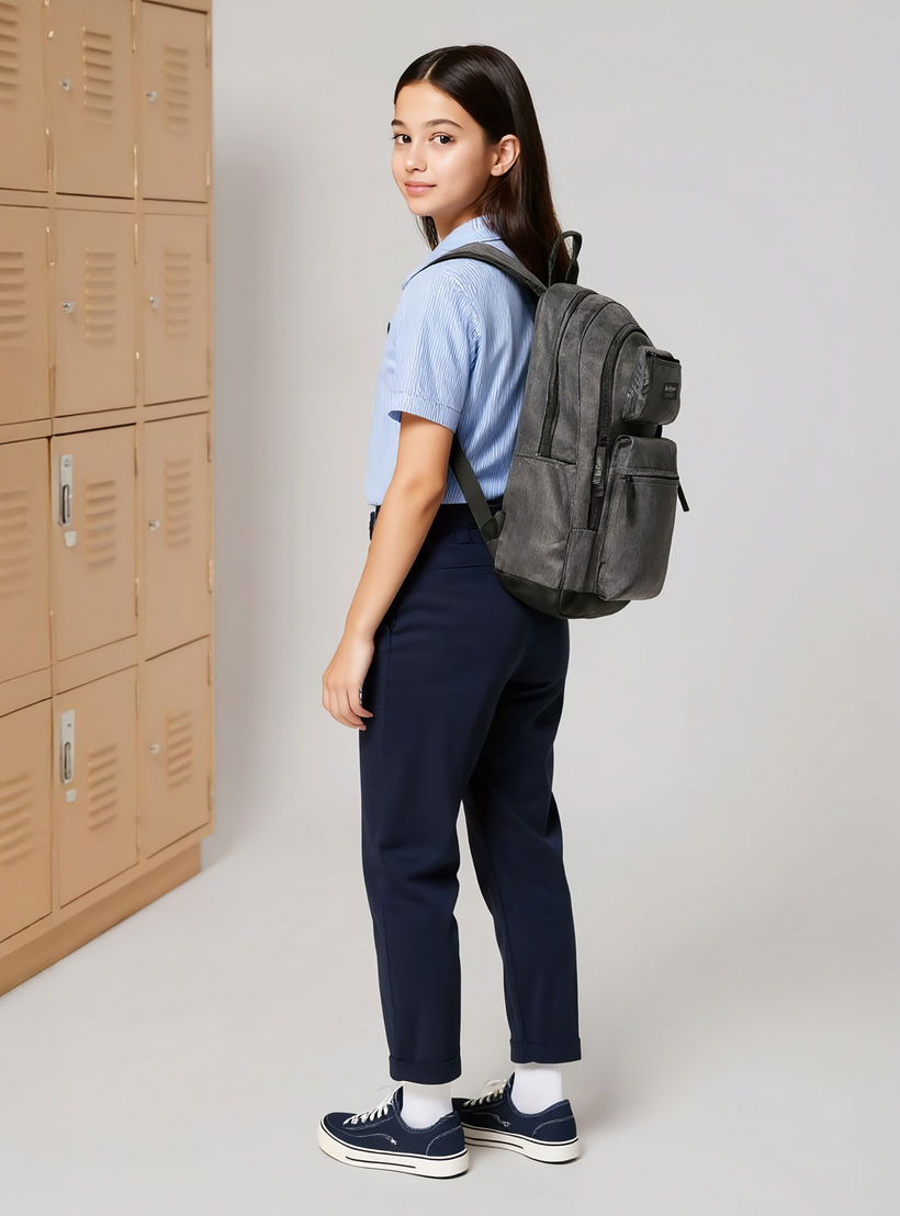 شنطة ظهر سادة بأحزمة قابلة للتعديل وسحّاب إغلاق من لي كوبر - 32×15×47 سم-cpkids-backtoschool-schoolbagsandbackpacks-backpacks-image-5