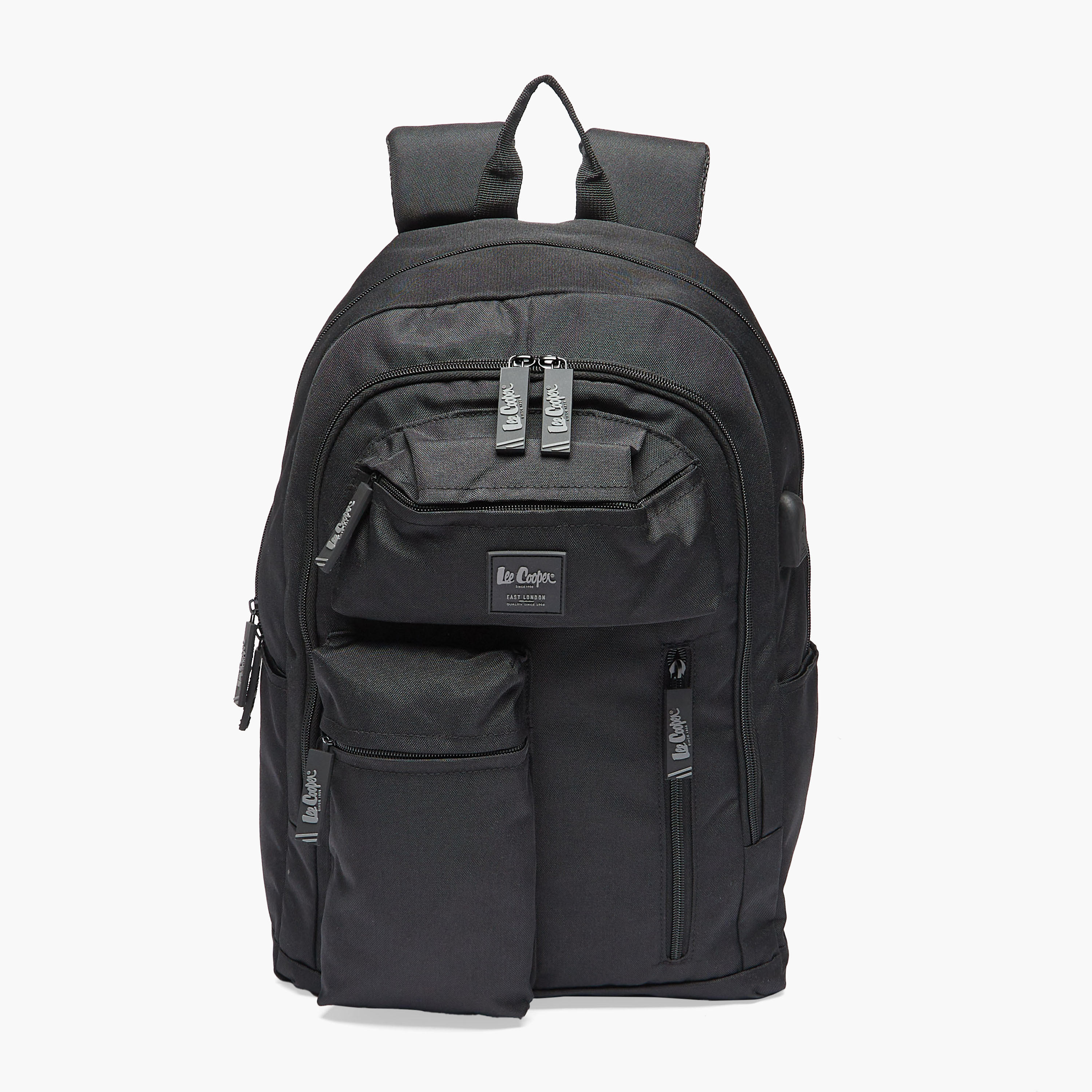 Lee Cooper Solid Backpack with Adjustable Straps and Zip Closure - 32x15x47 cm-cpkids-backtoschool-schoolbagsandbackpacks-backpacks-image-1