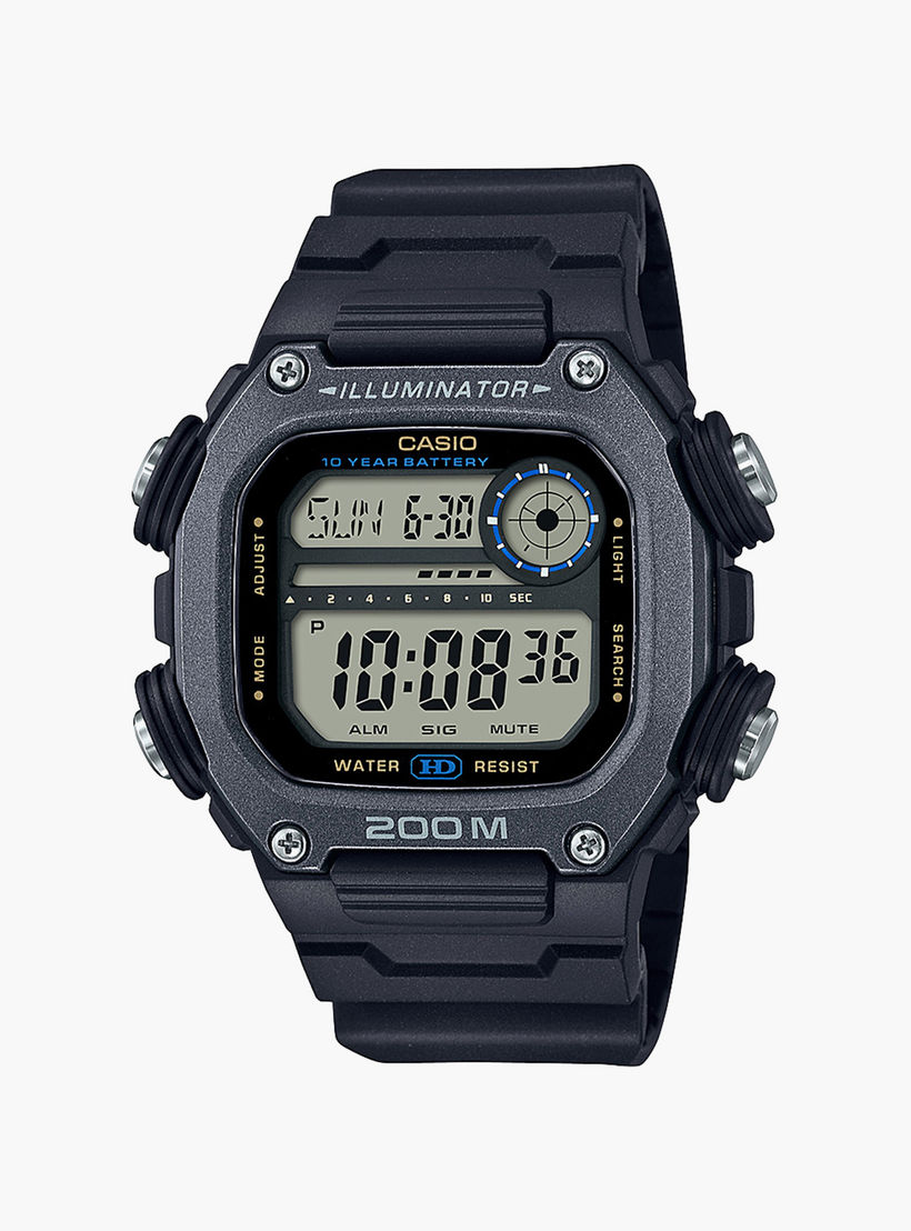 ساعة كاسيو شاشة رقمية بسوار أسود من الراتنج للجنسين DW-291H-9AVDF-men-watchesandjewellery-watches-image-1
