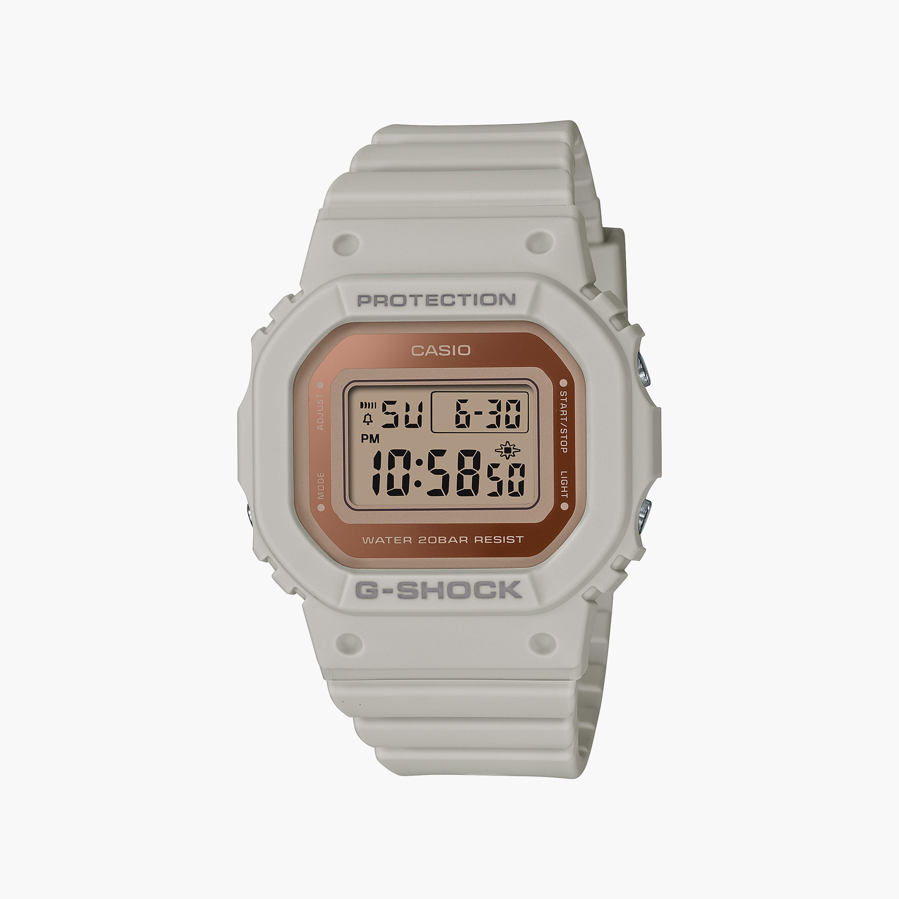 G-SHOCK Women's Grey Digital Silicone Strap Watch | GMD-S5600-8DR-women-watchesandjewellery-watches-image-1