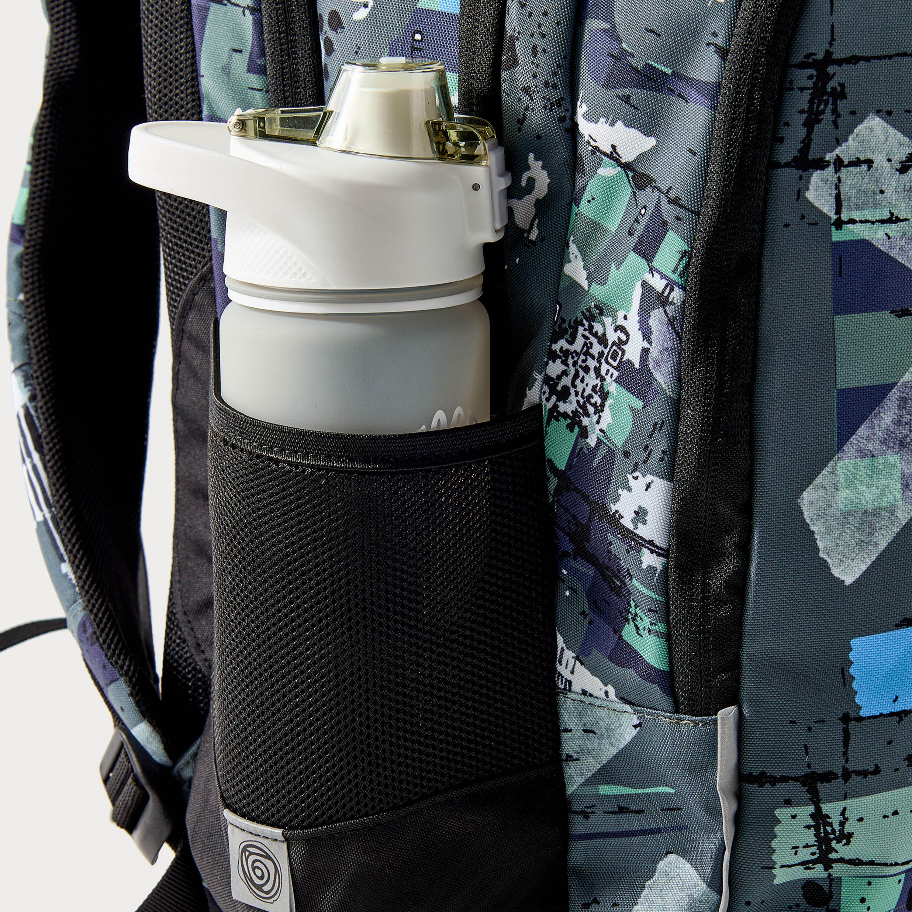 KAOS All-Over Abstract Print 18-inch Backpack with Adjustable Straps-school-bagsandbackpacks-backpacks-image-4