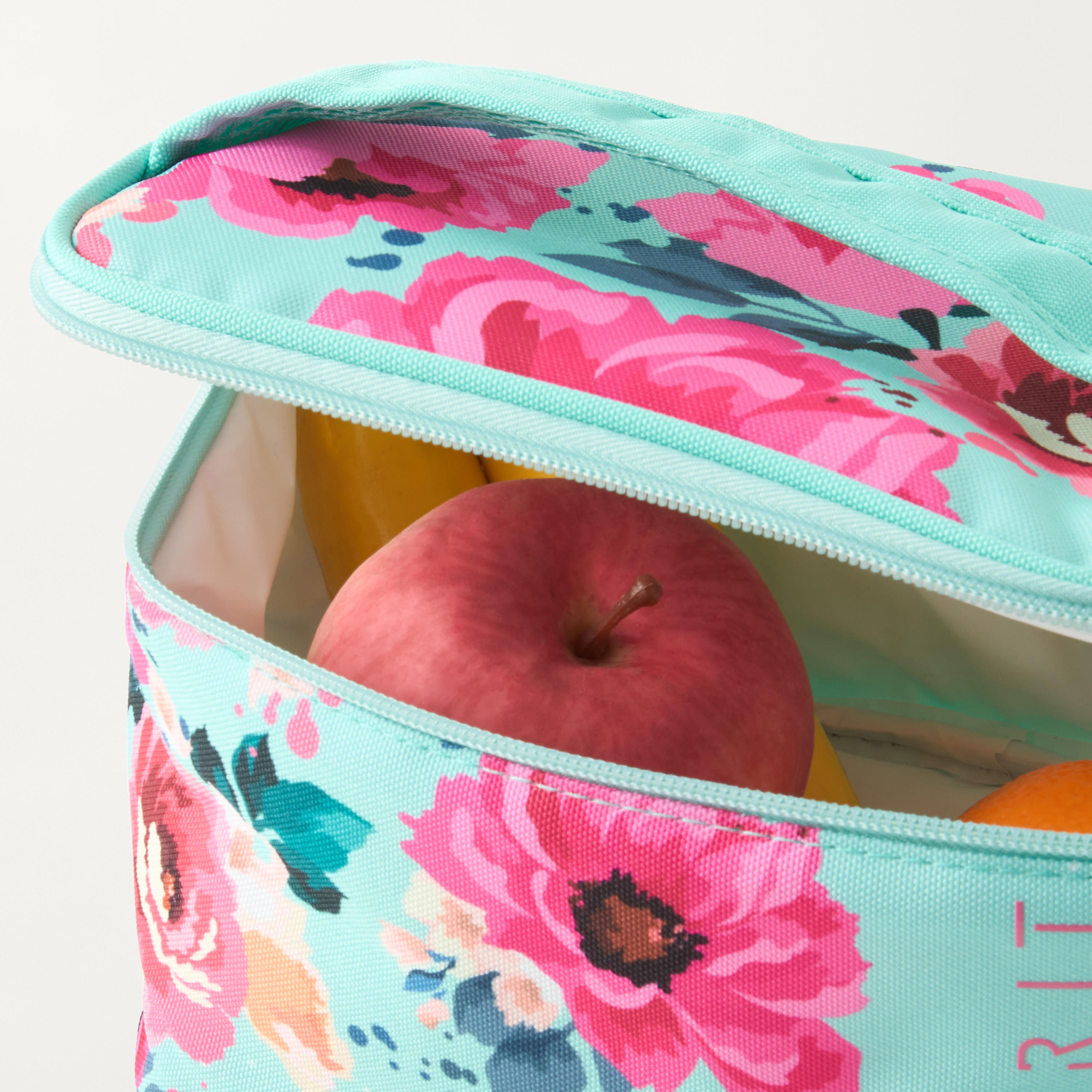 Spirit Floral Print Lunch Bag with Top Handle and Zip Closure-school-lunchessentials-lunchbags-image-4