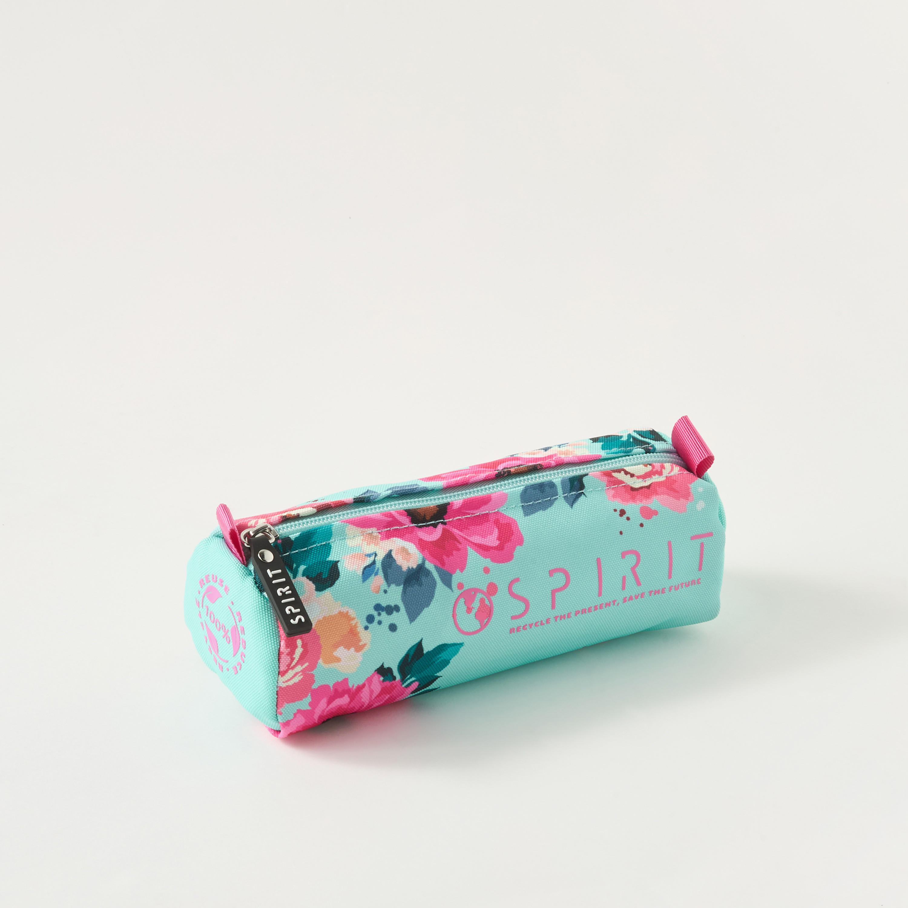 Spirit Floral Print Pencil Pouch with Zip Closure-school-stationery-pencilcases-image-2