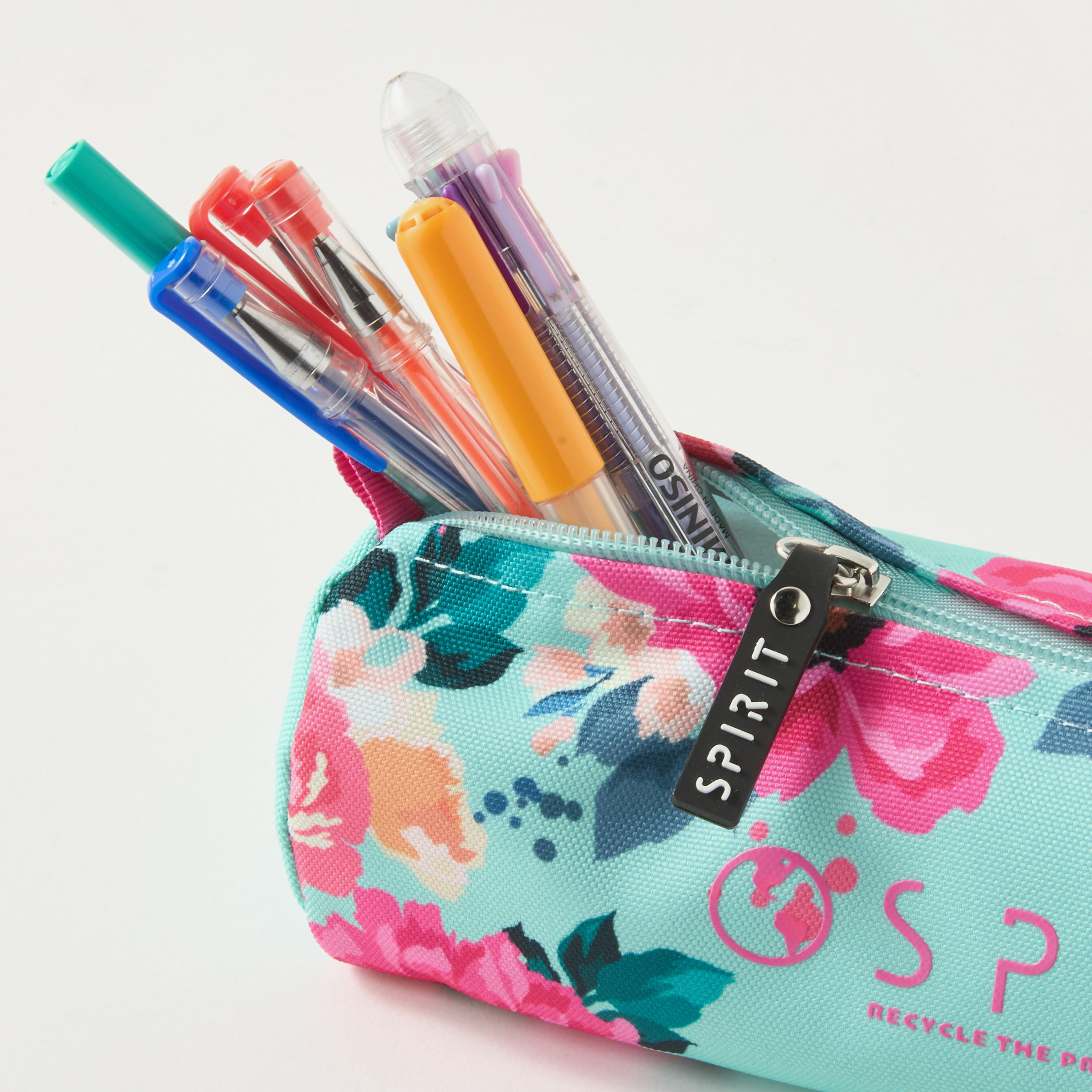 Spirit Floral Print Pencil Pouch with Zip Closure-school-stationery-pencilcases-image-4