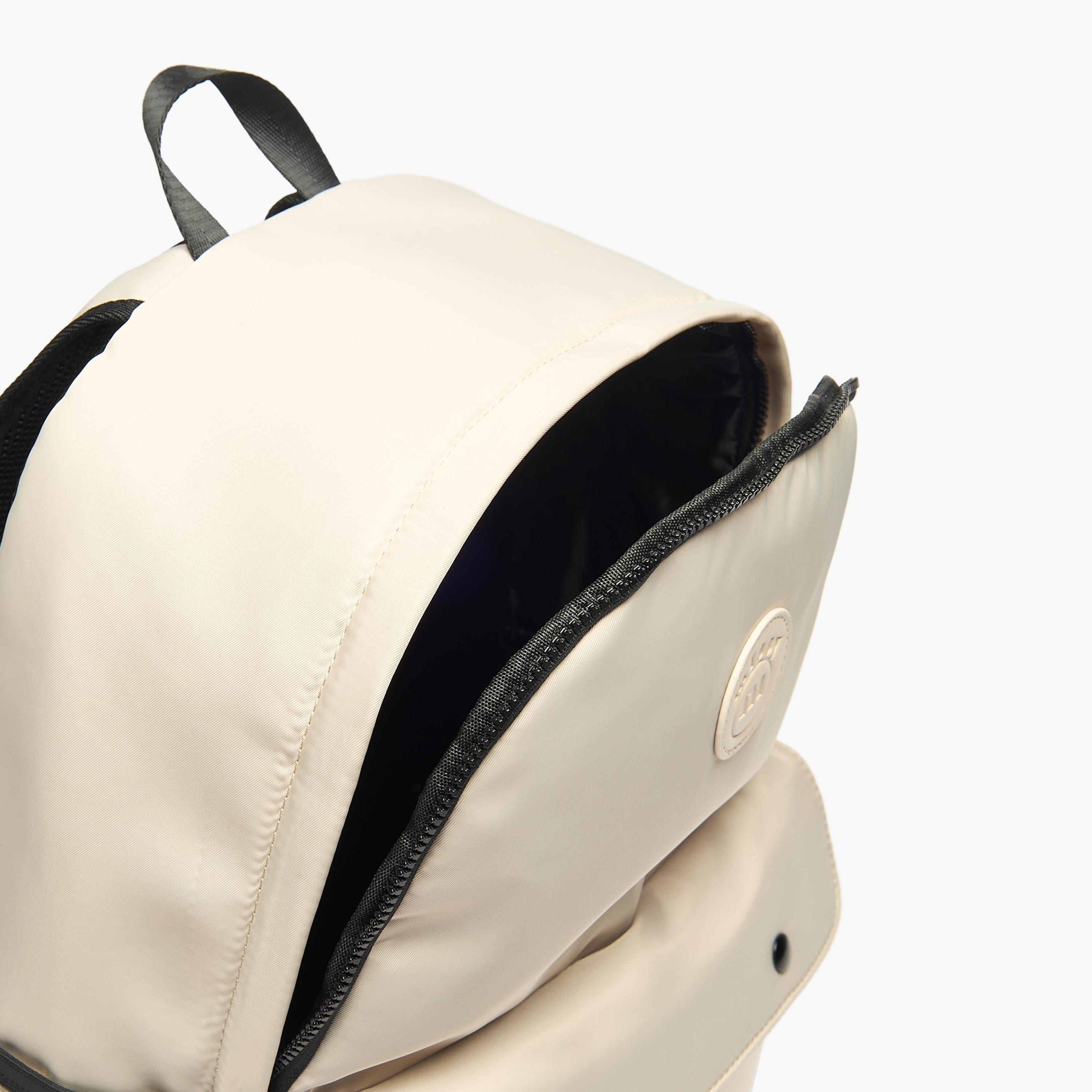 Missy Solid Backpack with Adjustable Straps and Zip Closure - 12x30x41 cm-men-bags-image-5