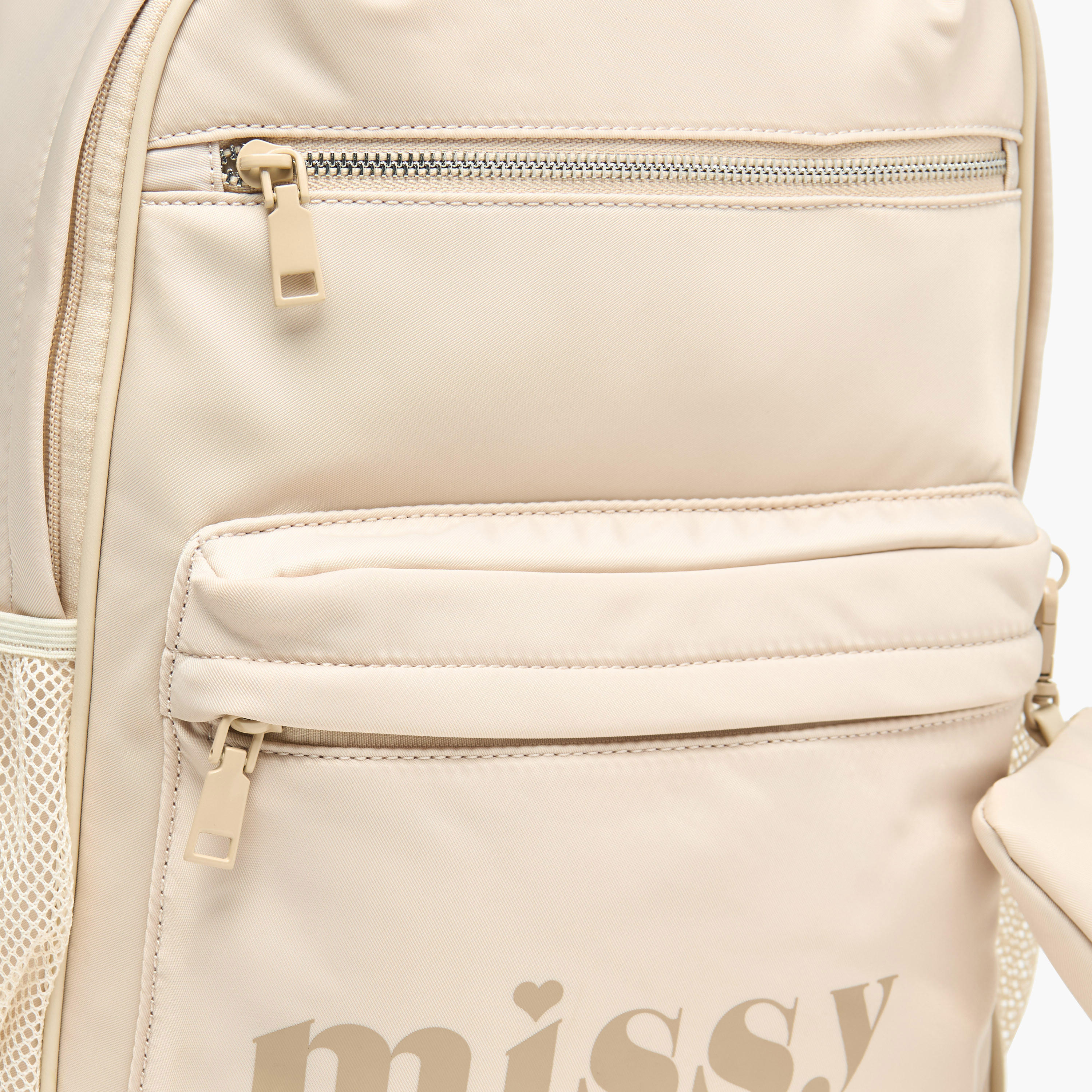شنطة ظهر مدرسية للأطفال مع مقلمة قطعتين بطبعات شعار من ميسي - 30x12x40 سم-cpwomen-fashionaccessories-bagsandwallets-backpacks-image-4