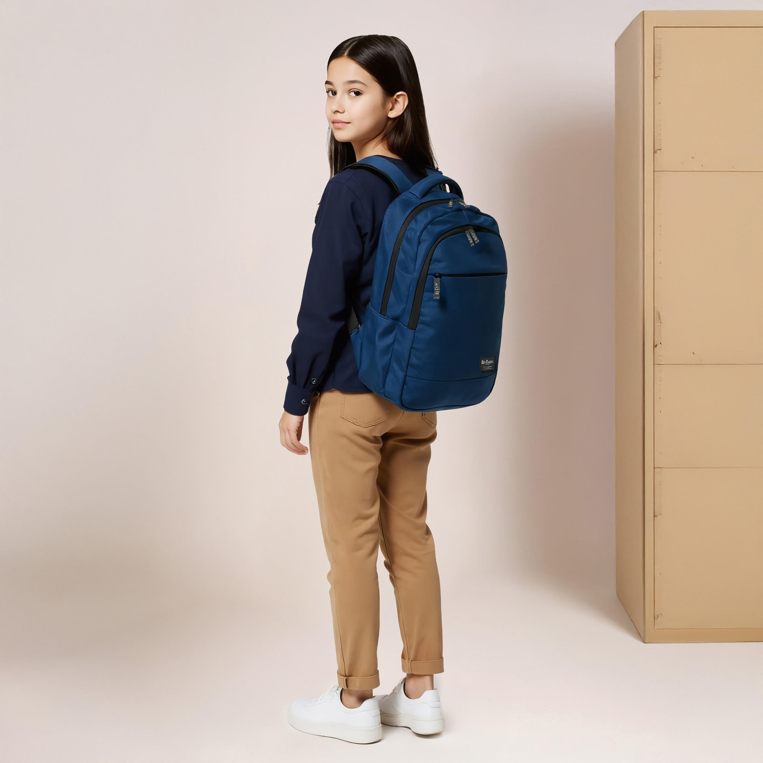 Lee Cooper Solid Backpack with Adjustable Shoulder Straps-school-bagsandbackpacks-backpacks-image-2