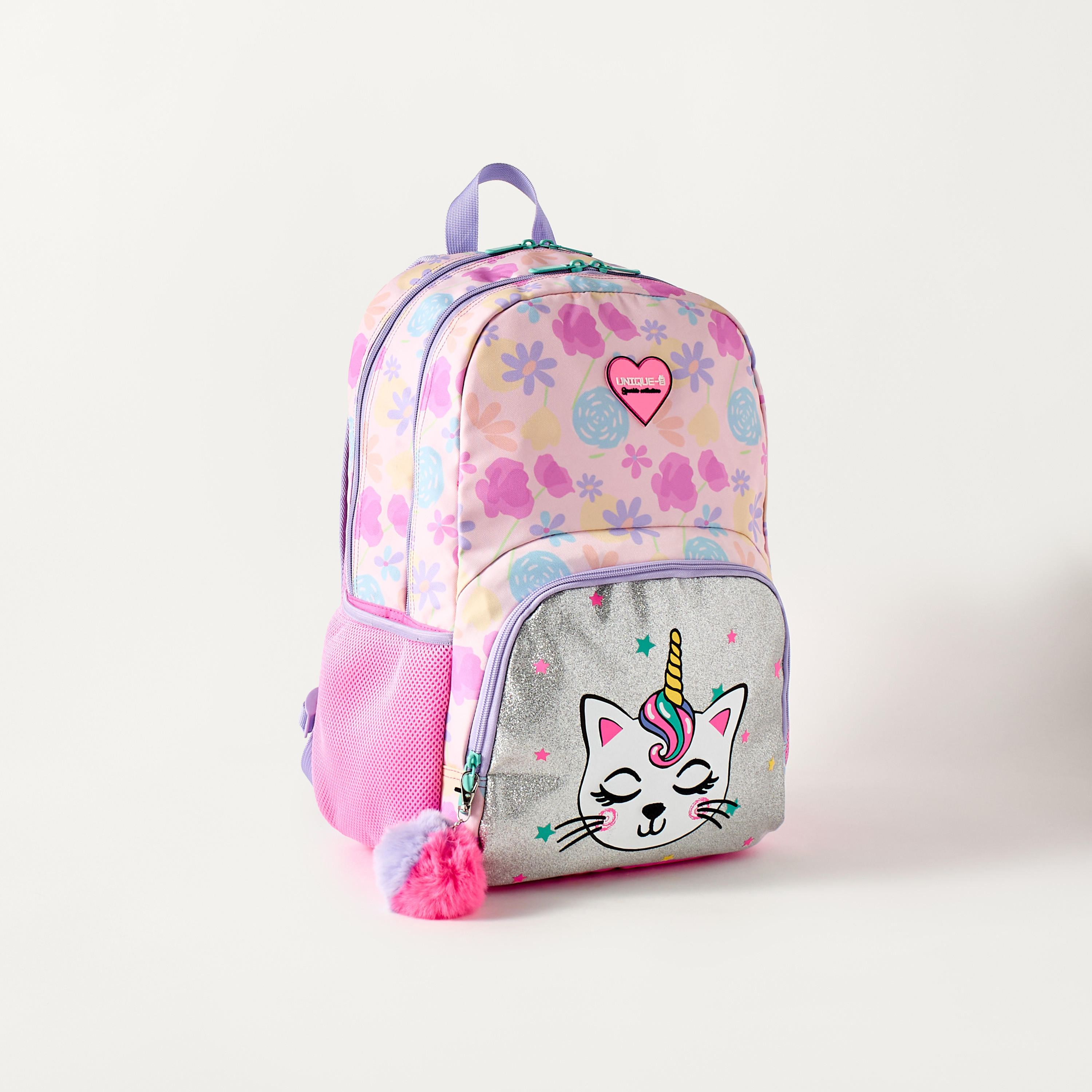 Unique Cat Print 15-inch Backpack with Adjustable Strap - 30x18.5x45 cms-school-bagsandbackpacks-backpacks-image-3