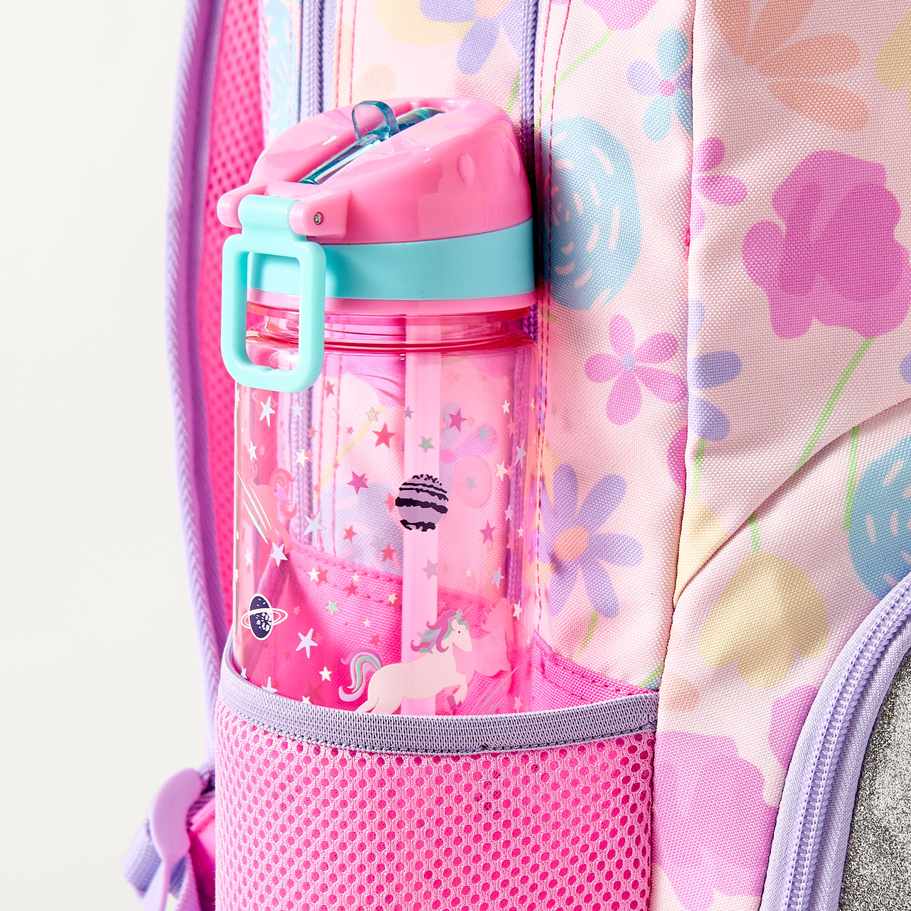 شنطة ظهر بحمالات قابلة للتعديل وطبعات قطة 15 بوصة من يونيك- 30x18.5x45 سم-school-bagsandbackpacks-backpacks-image-4