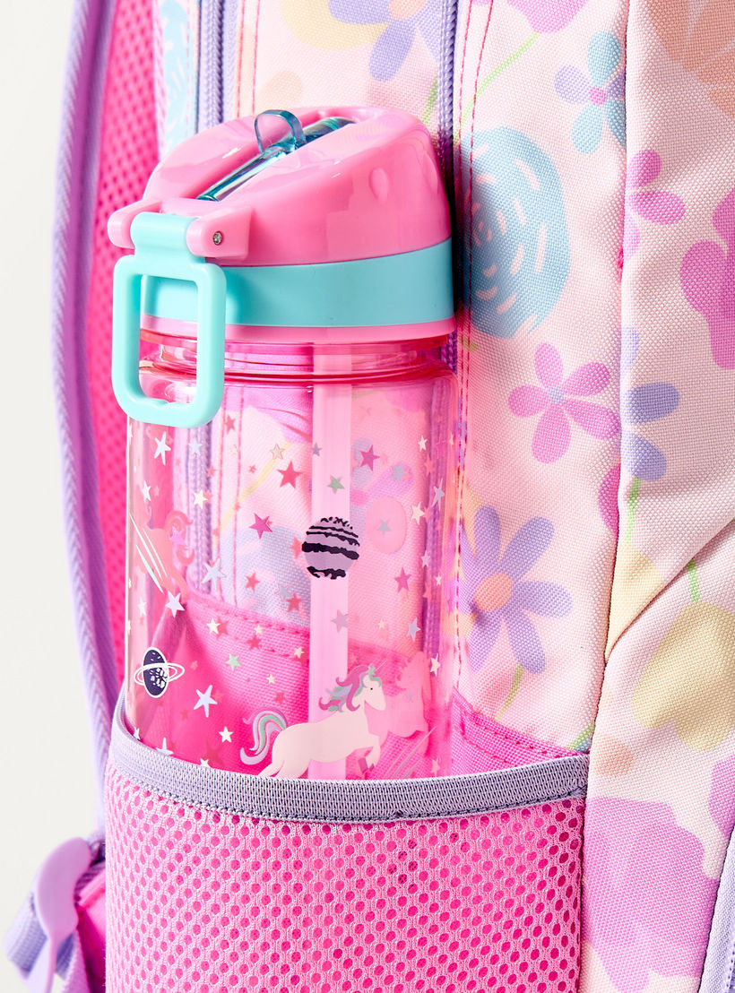 Unique Cat Print 15-inch Backpack with Adjustable Strap - 30x18.5x45 cms-school-bagsandbackpacks-backpacks-image-4
