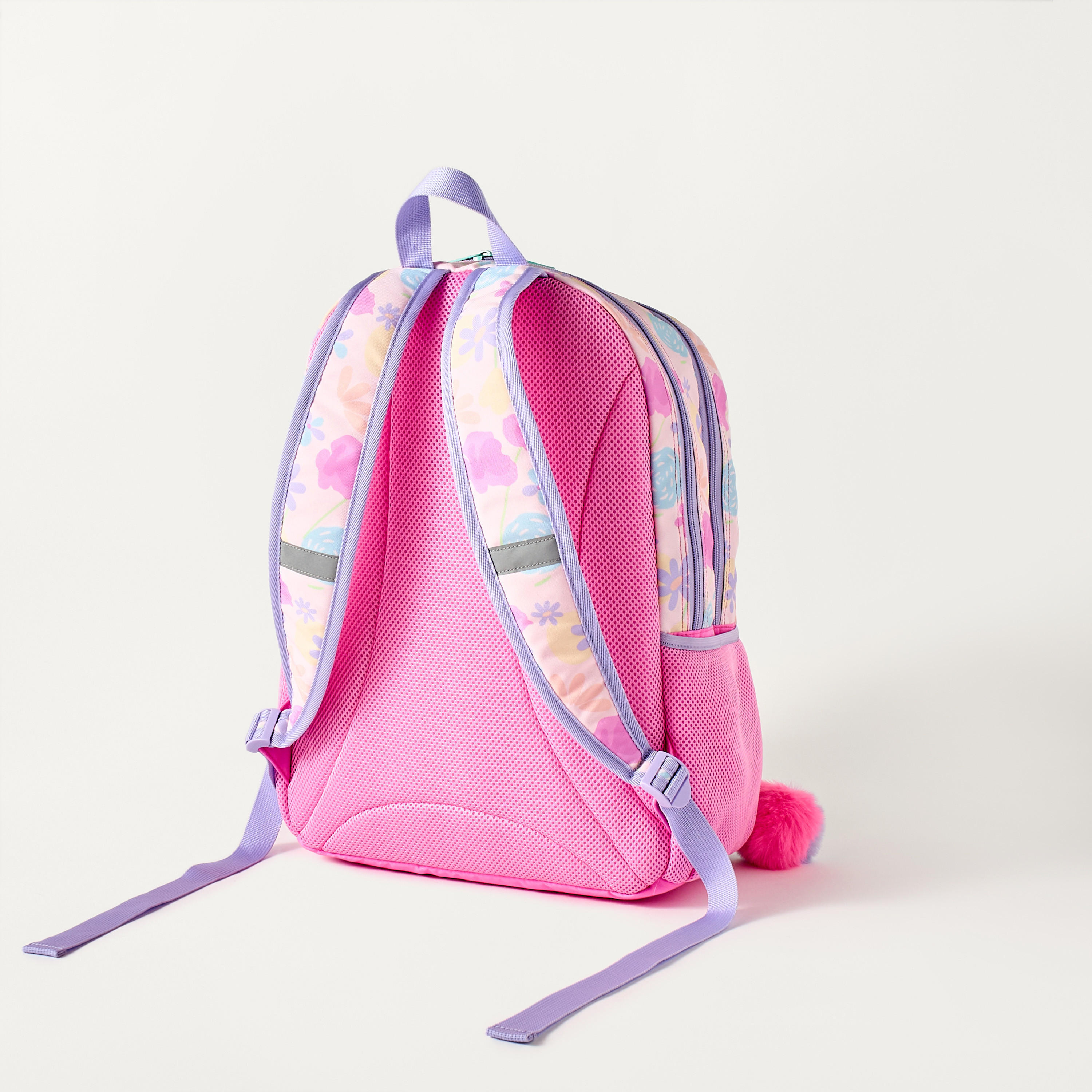 شنطة ظهر بحمالات قابلة للتعديل وطبعات قطة 15 بوصة من يونيك- 30x18.5x45 سم-school-bagsandbackpacks-backpacks-image-5