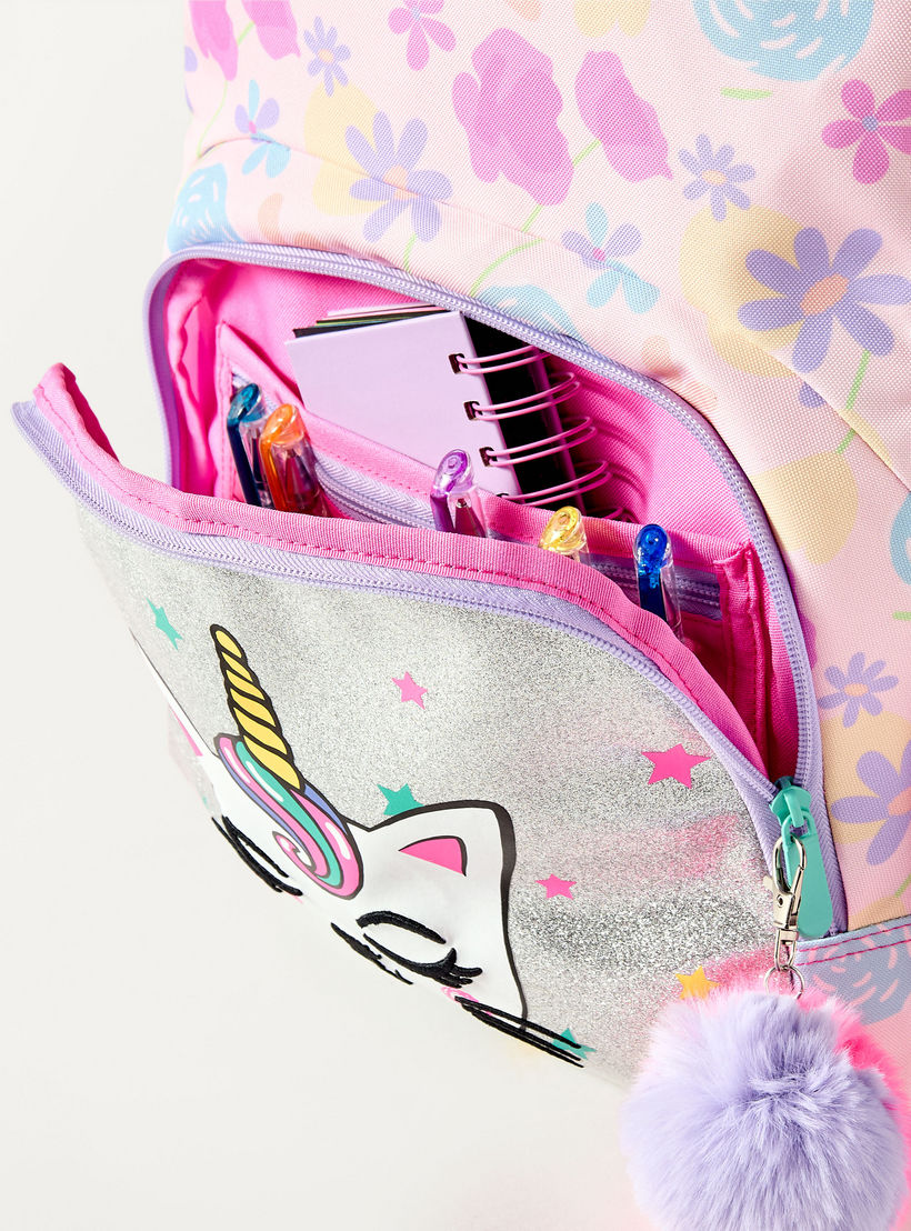 Unique Cat Print 15-inch Backpack with Adjustable Strap - 30x18.5x45 cms-school-bagsandbackpacks-backpacks-image-6