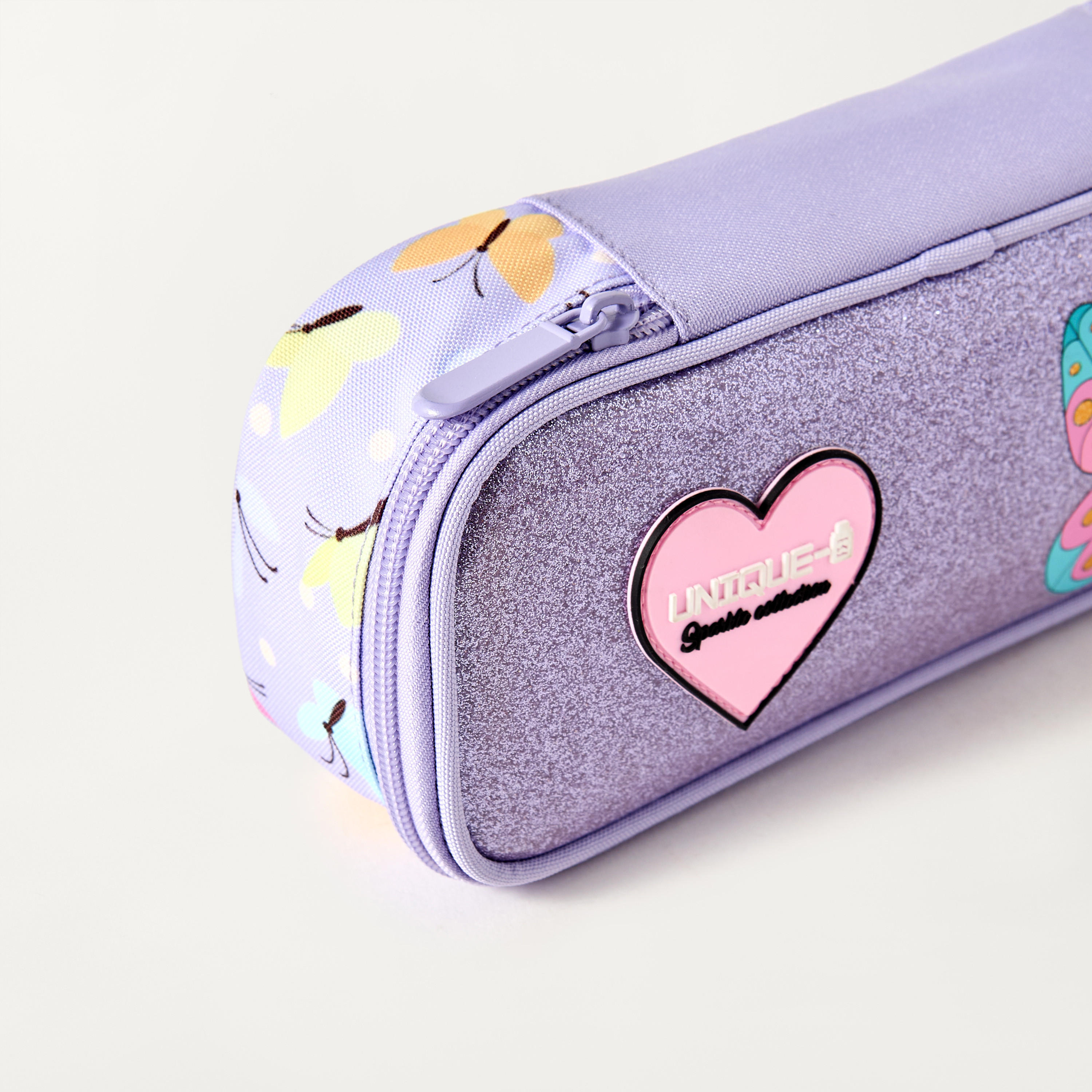مقلمة بسحاب إغلاق وطبعات فراشة من يونيك-school-stationery-pencilcases-image-2