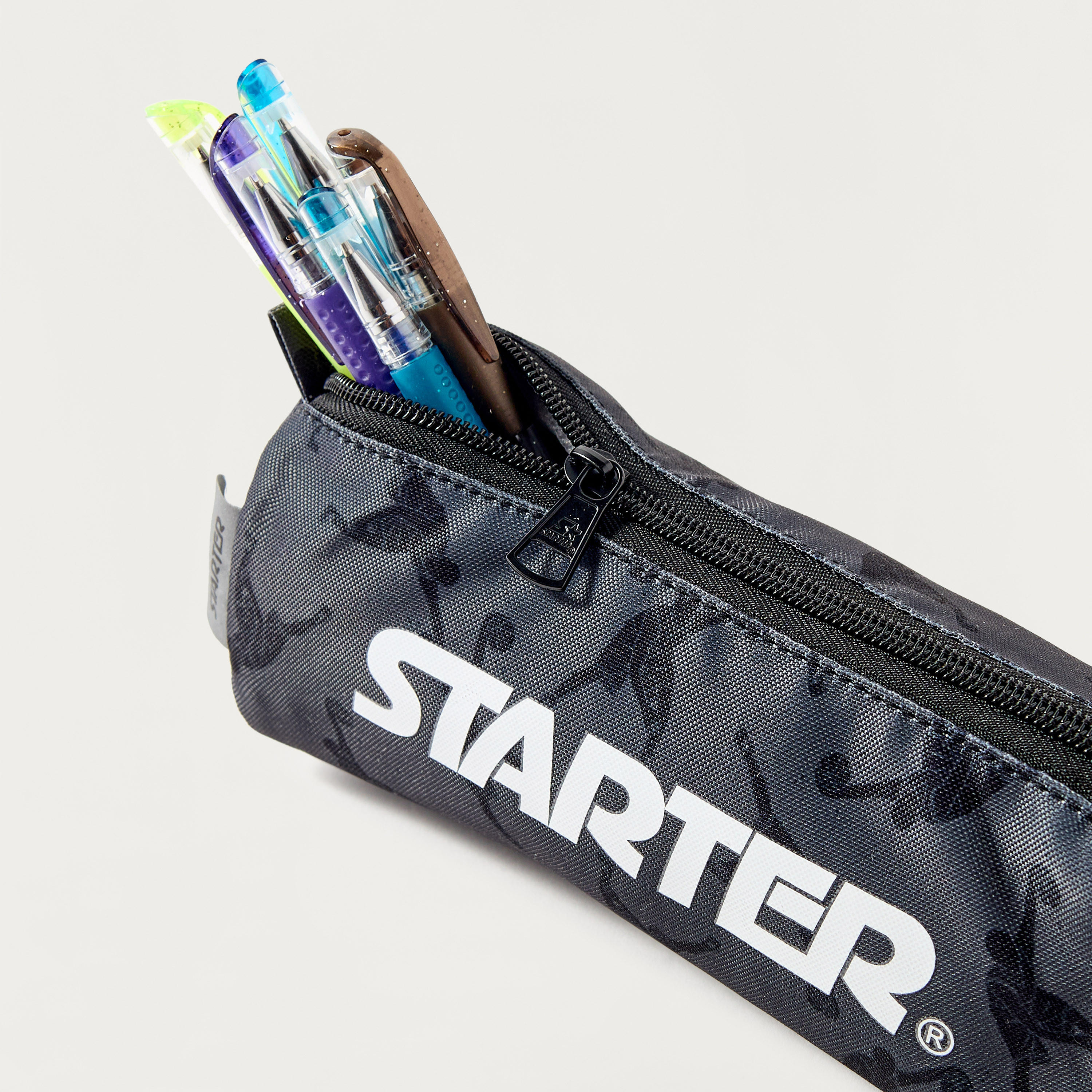 Starter All-Over Basketball Print Pencil Pouch with Zip Closure-school-stationery-pencilcases-image-4