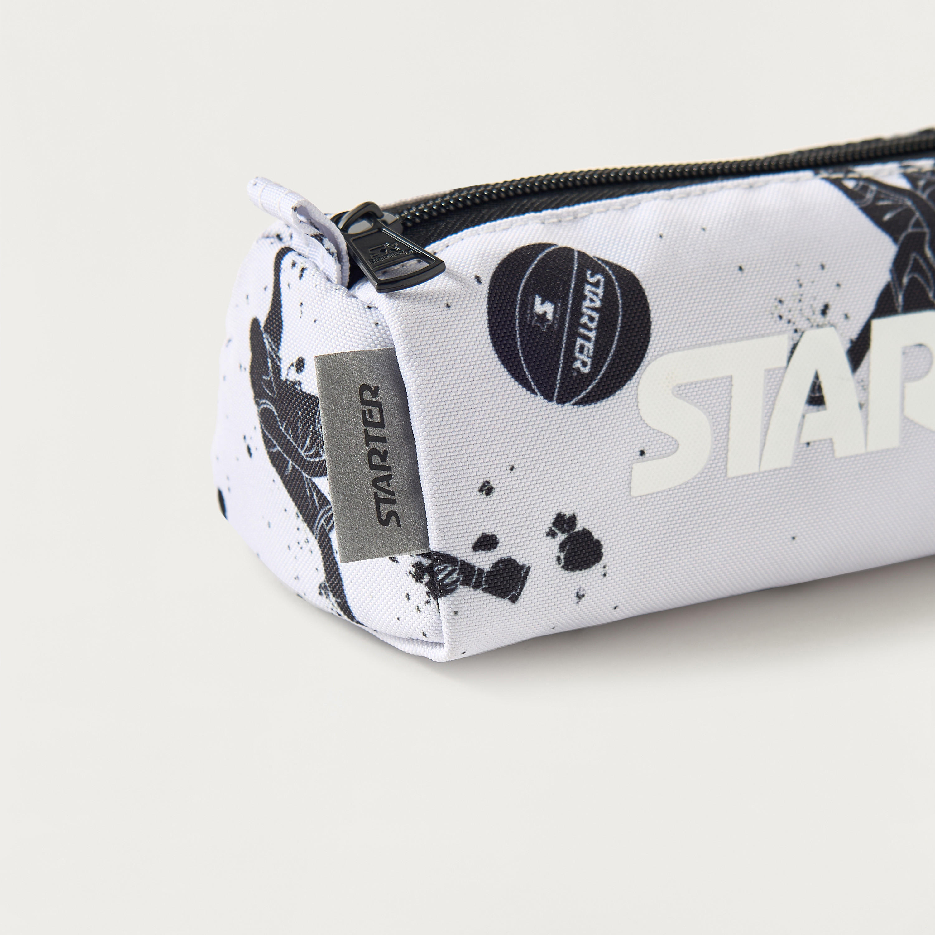 مقلمة بسحاب إغلاق وطبعات كرة سلة من ستارتر-school-stationery-pencilcases-image-3