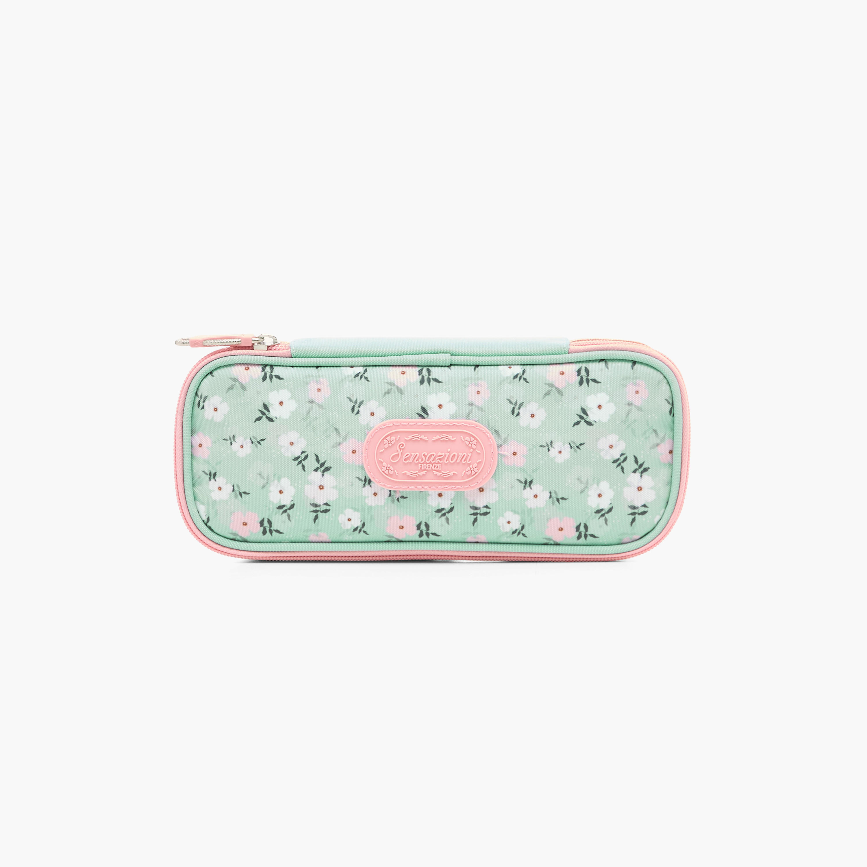 مقلمة بسحاب إغلاق وطبعات أزهار من سينساتزيوني-school-stationery-pencilcases-image-1